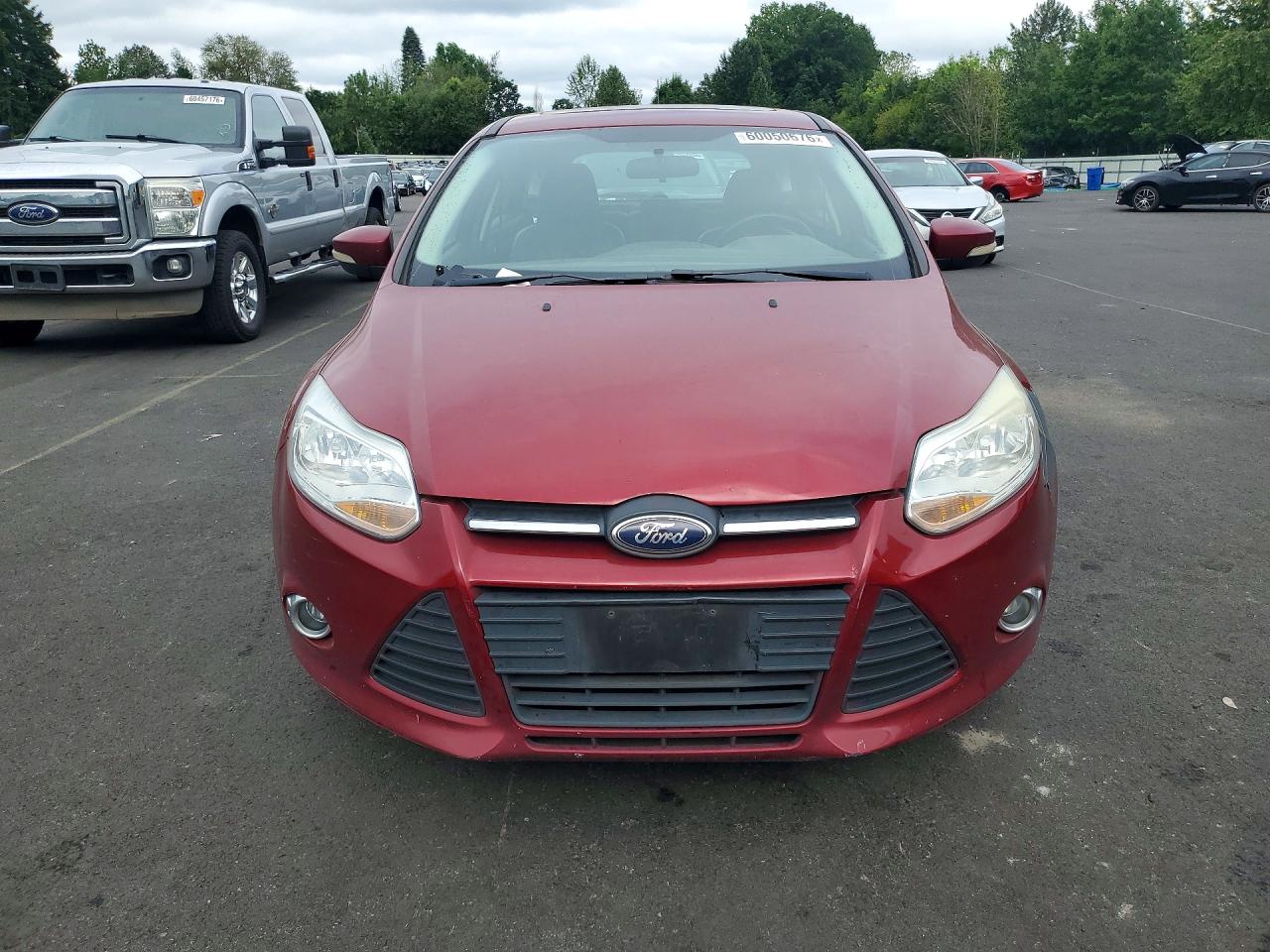 2013 Ford Focus Se Burgundy vin: 1FADP3K28DL184921