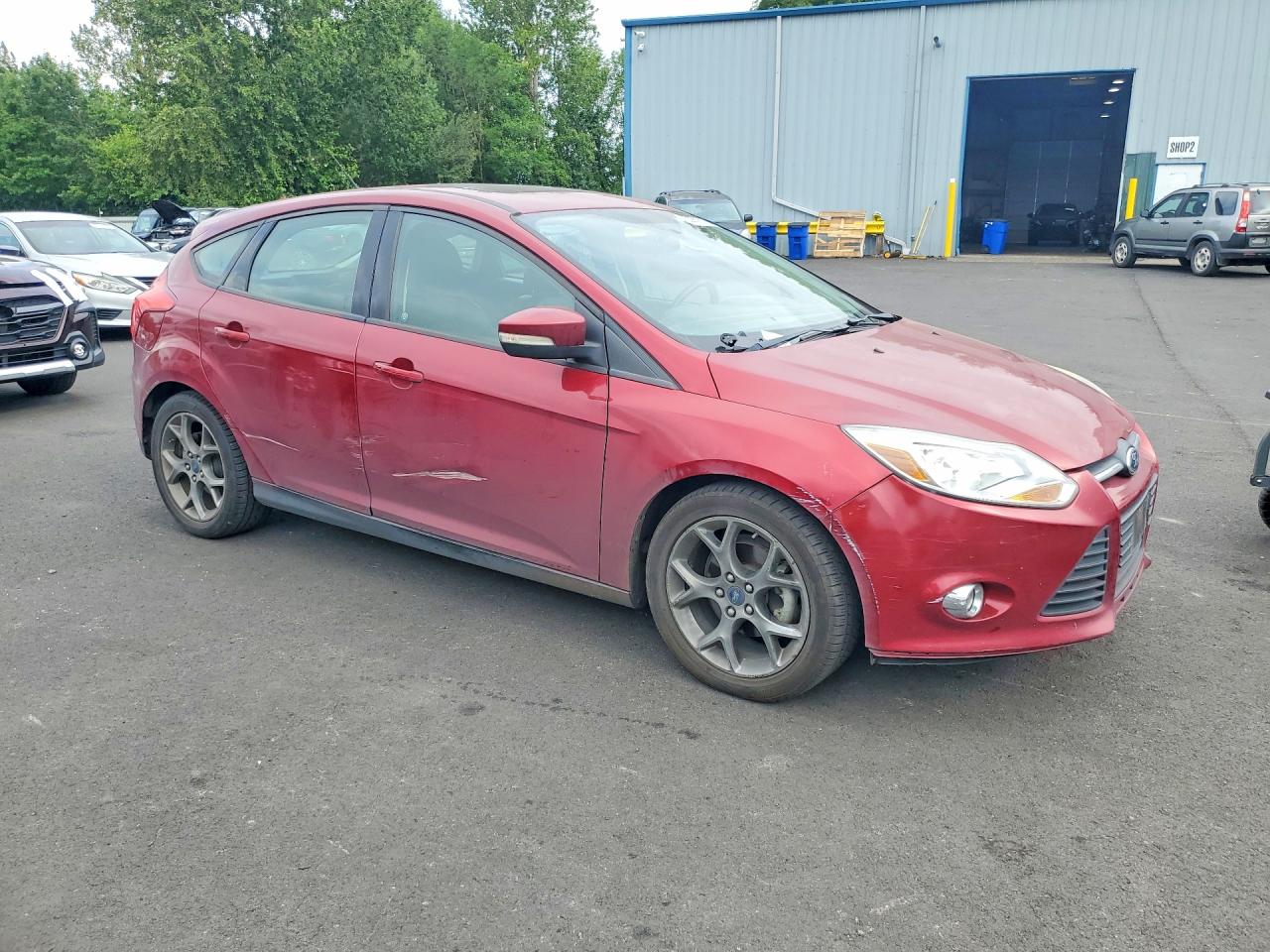2013 Ford Focus Se Burgundy vin: 1FADP3K28DL184921