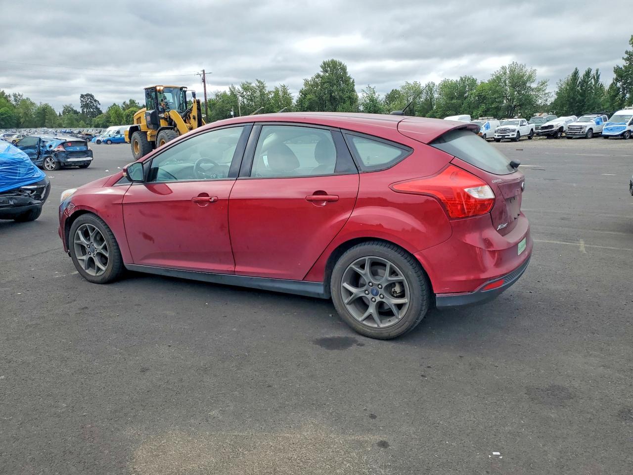 2013 Ford Focus Se Burgundy vin: 1FADP3K28DL184921