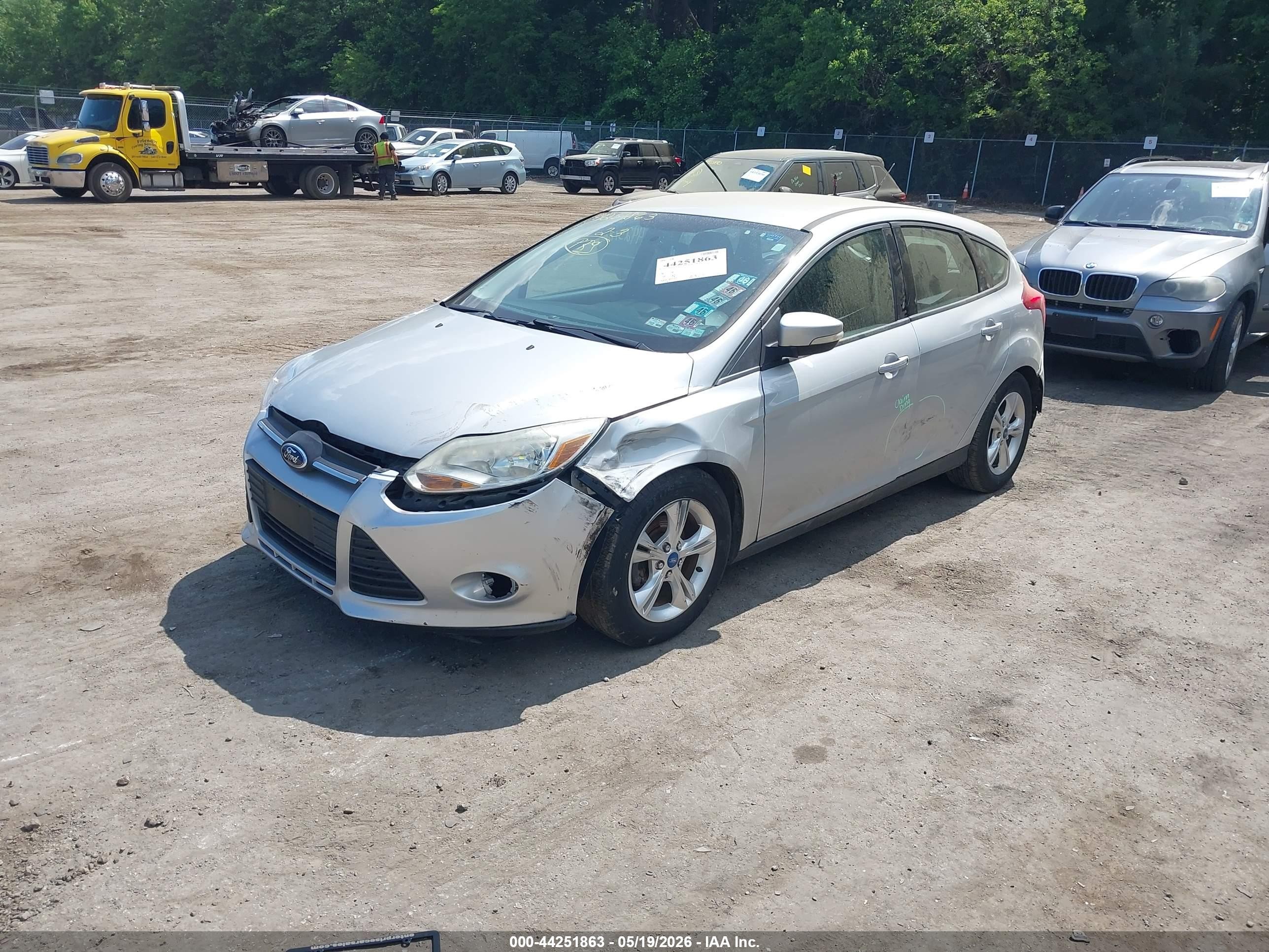 2013 Ford Focus Se Silver vin: 1FADP3K28DL187558