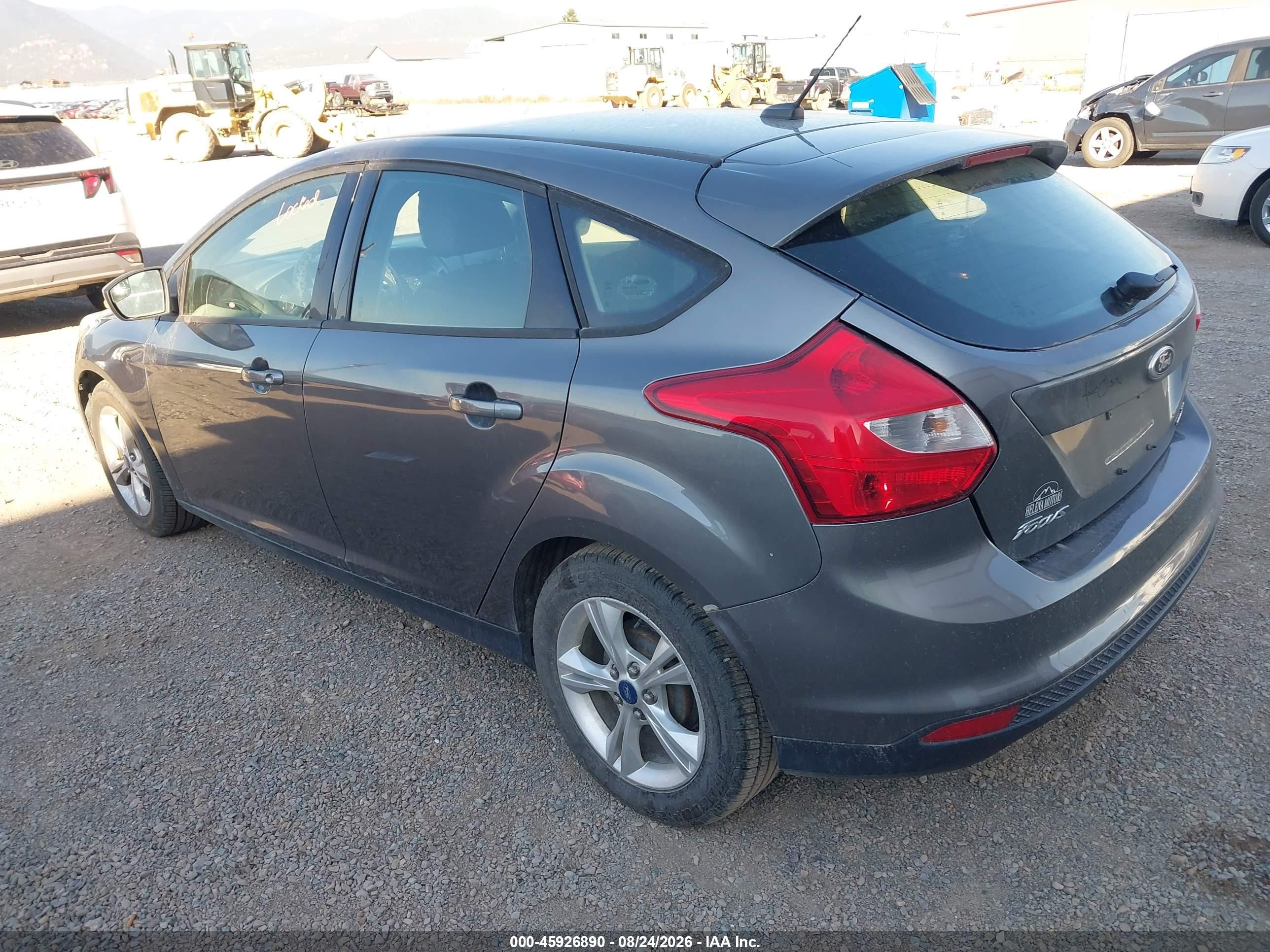 2013 Ford Focus Se Gray vin: 1FADP3K28DL223006