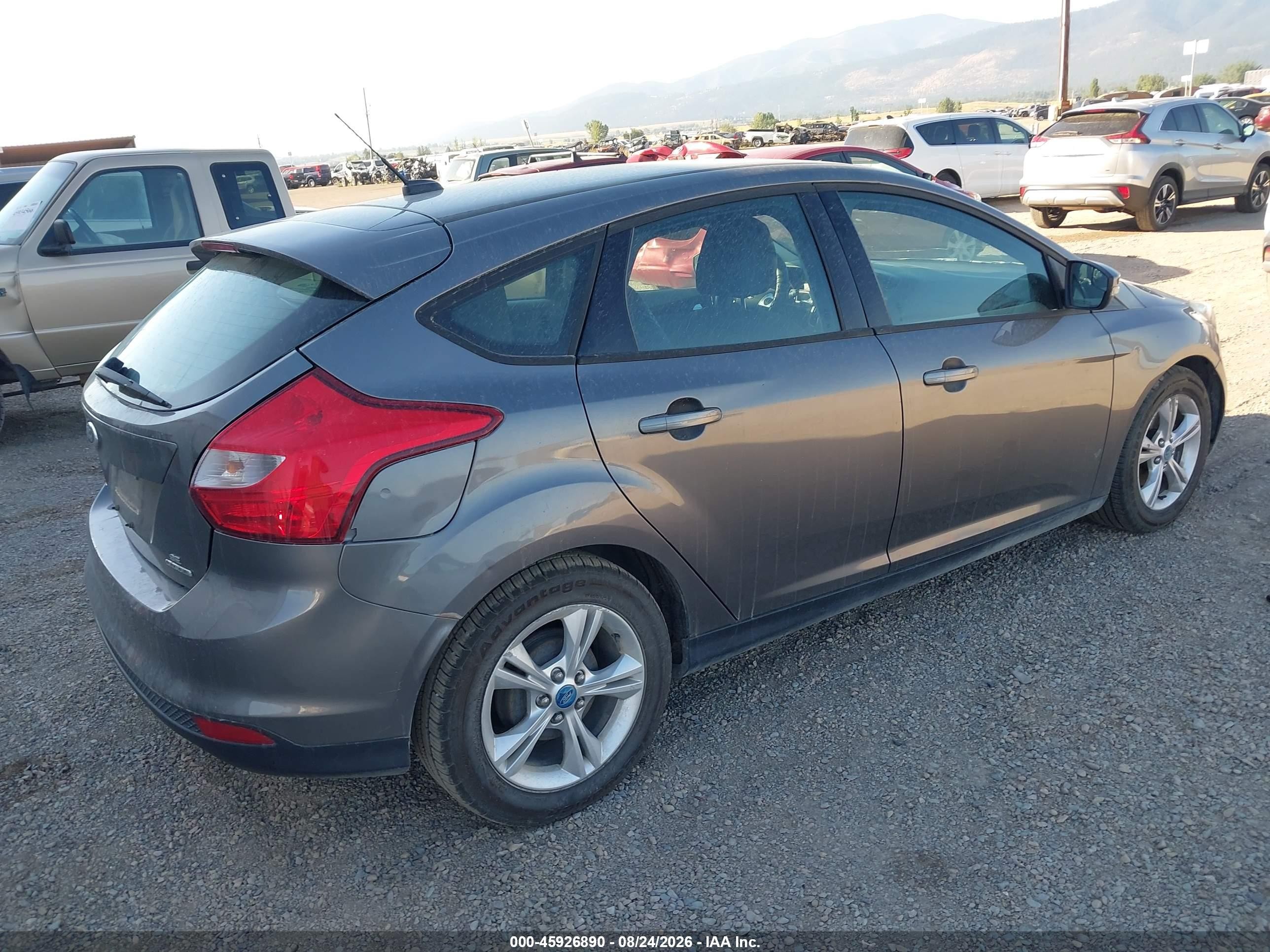 2013 Ford Focus Se Gray vin: 1FADP3K28DL223006