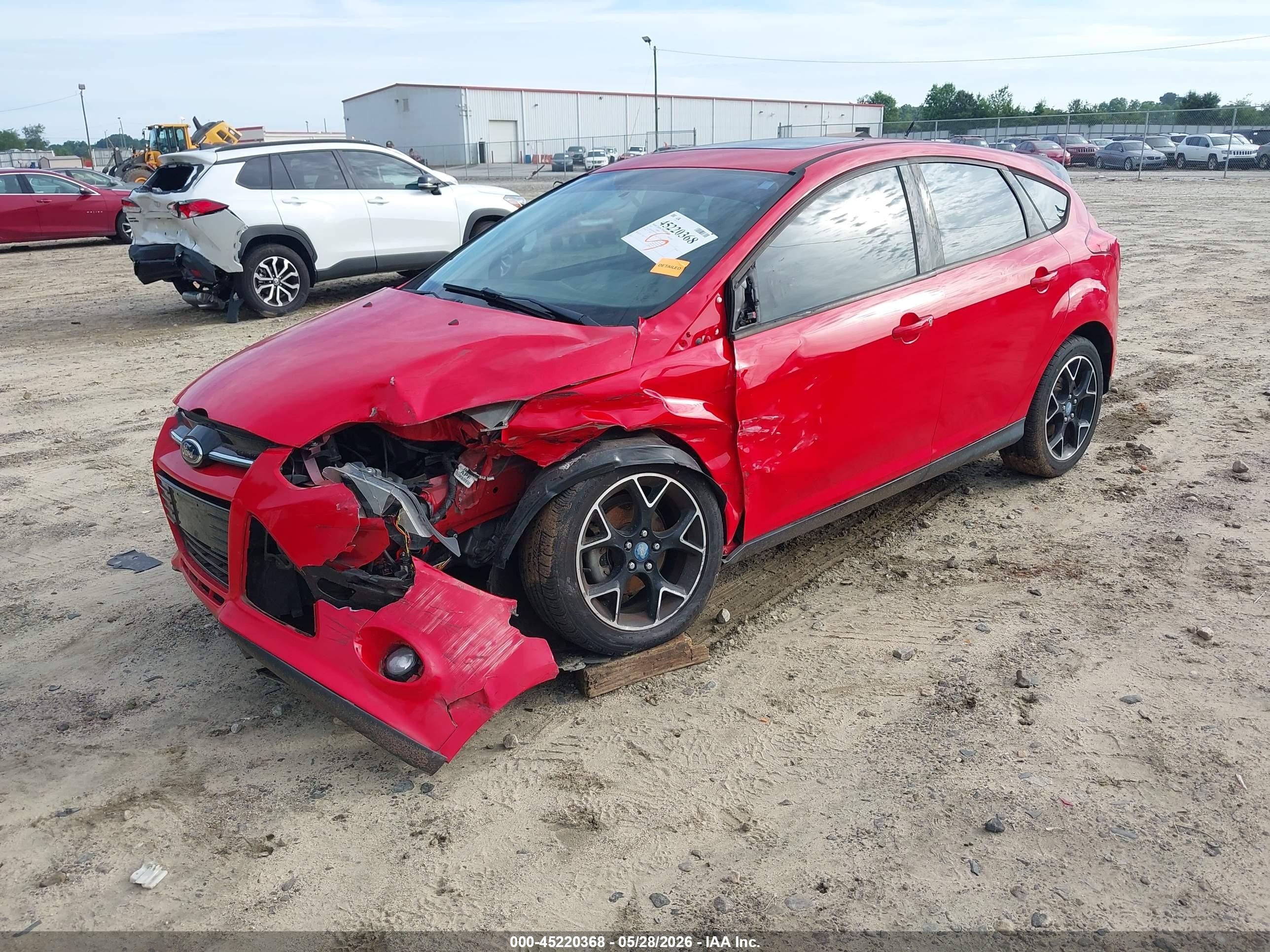 2013 Ford Focus Se Red vin: 1FADP3K28DL259259