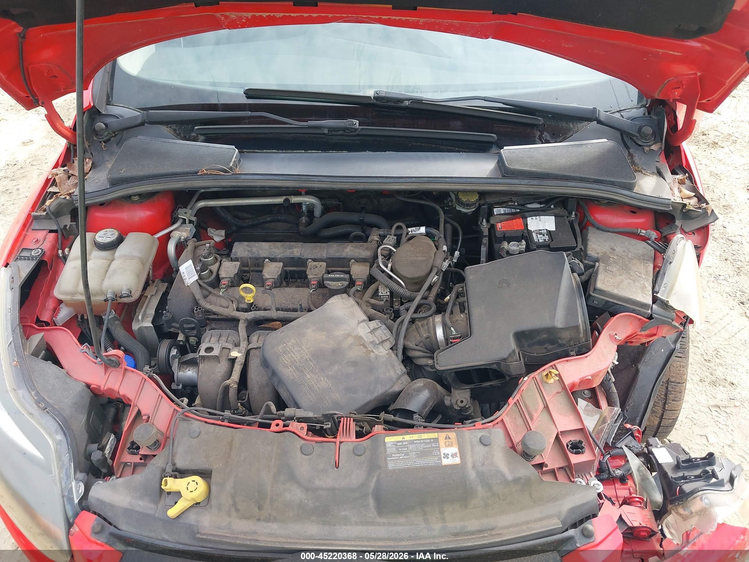 2013 Ford Focus Se Red vin: 1FADP3K28DL259259
