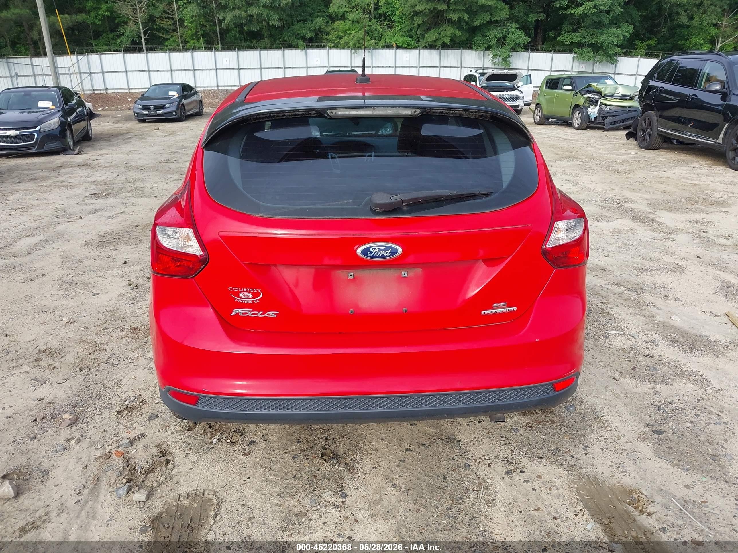 2013 Ford Focus Se Red vin: 1FADP3K28DL259259