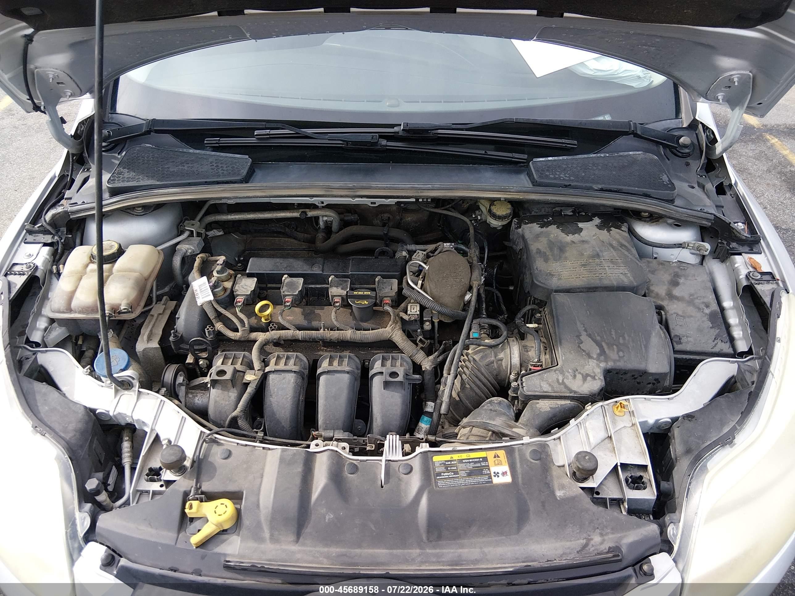 2013 Ford Focus Se Silver vin: 1FADP3K28DL275056