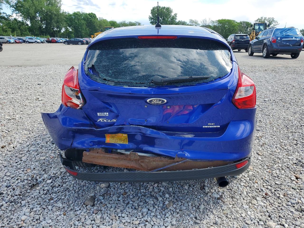 2013 Ford Focus Se Blue vin: 1FADP3K28DL284436