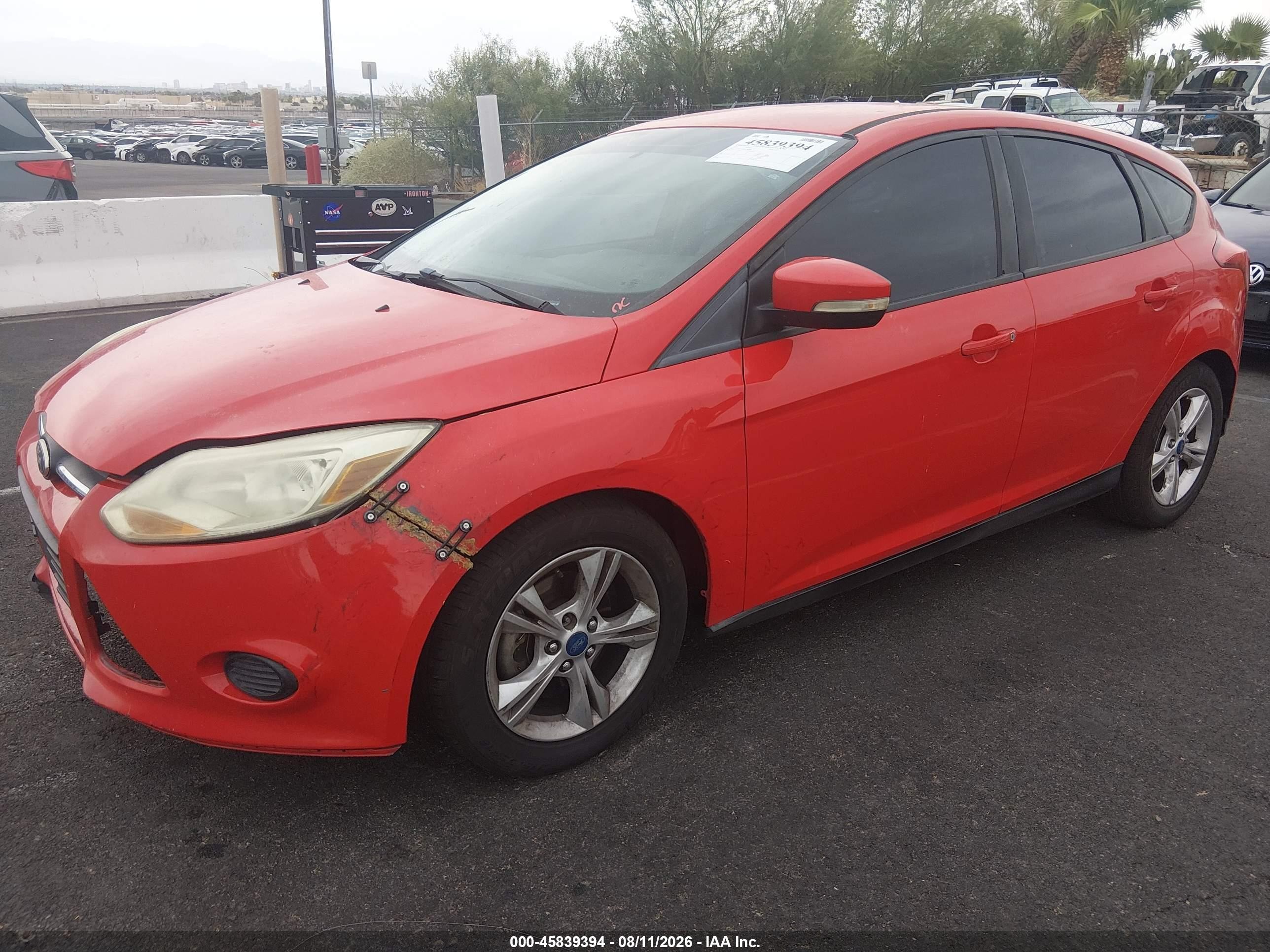 2013 Ford Focus Se Red vin: 1FADP3K28DL290480