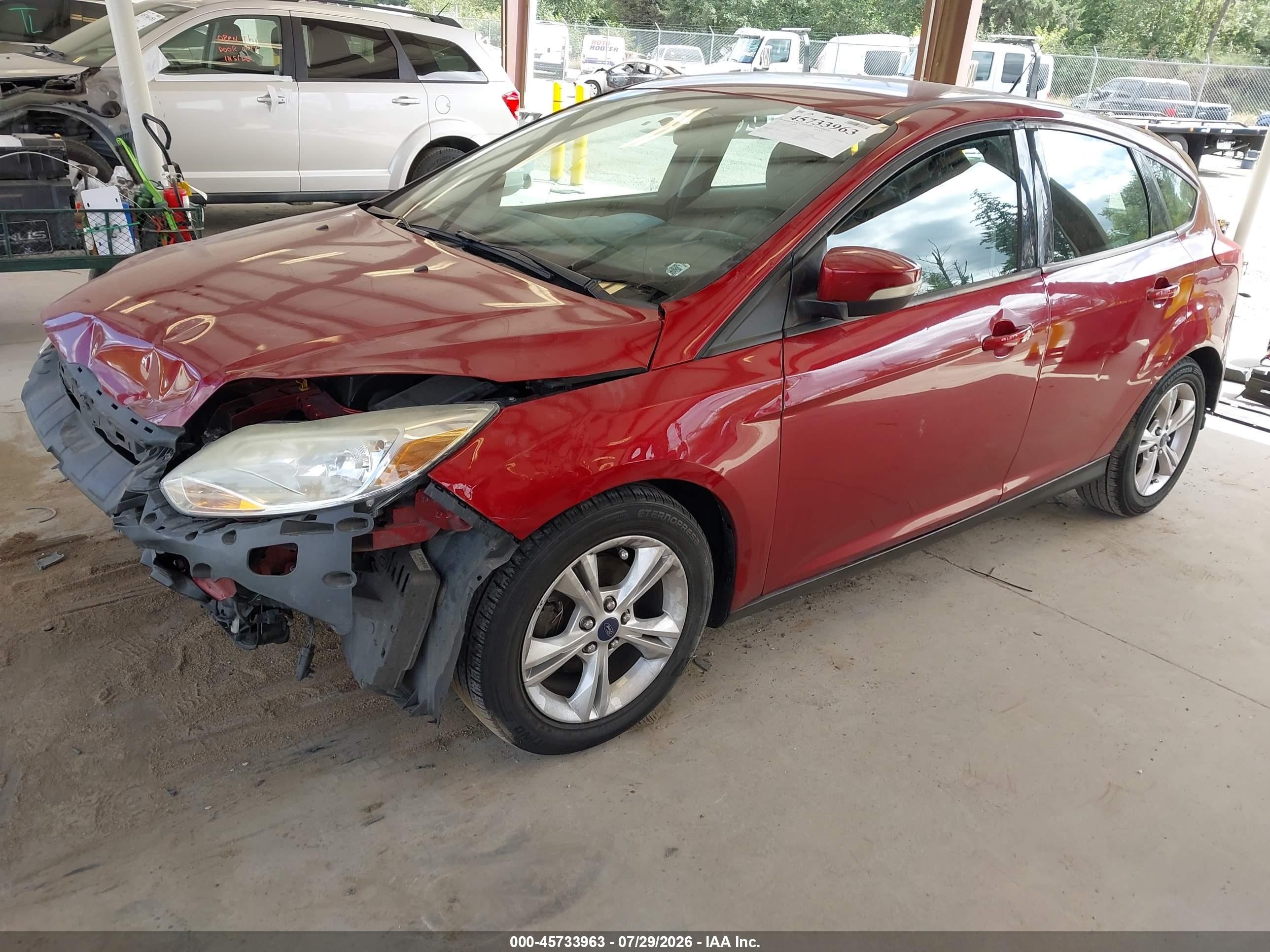 2013 Ford Focus Se Red vin: 1FADP3K28DL301719