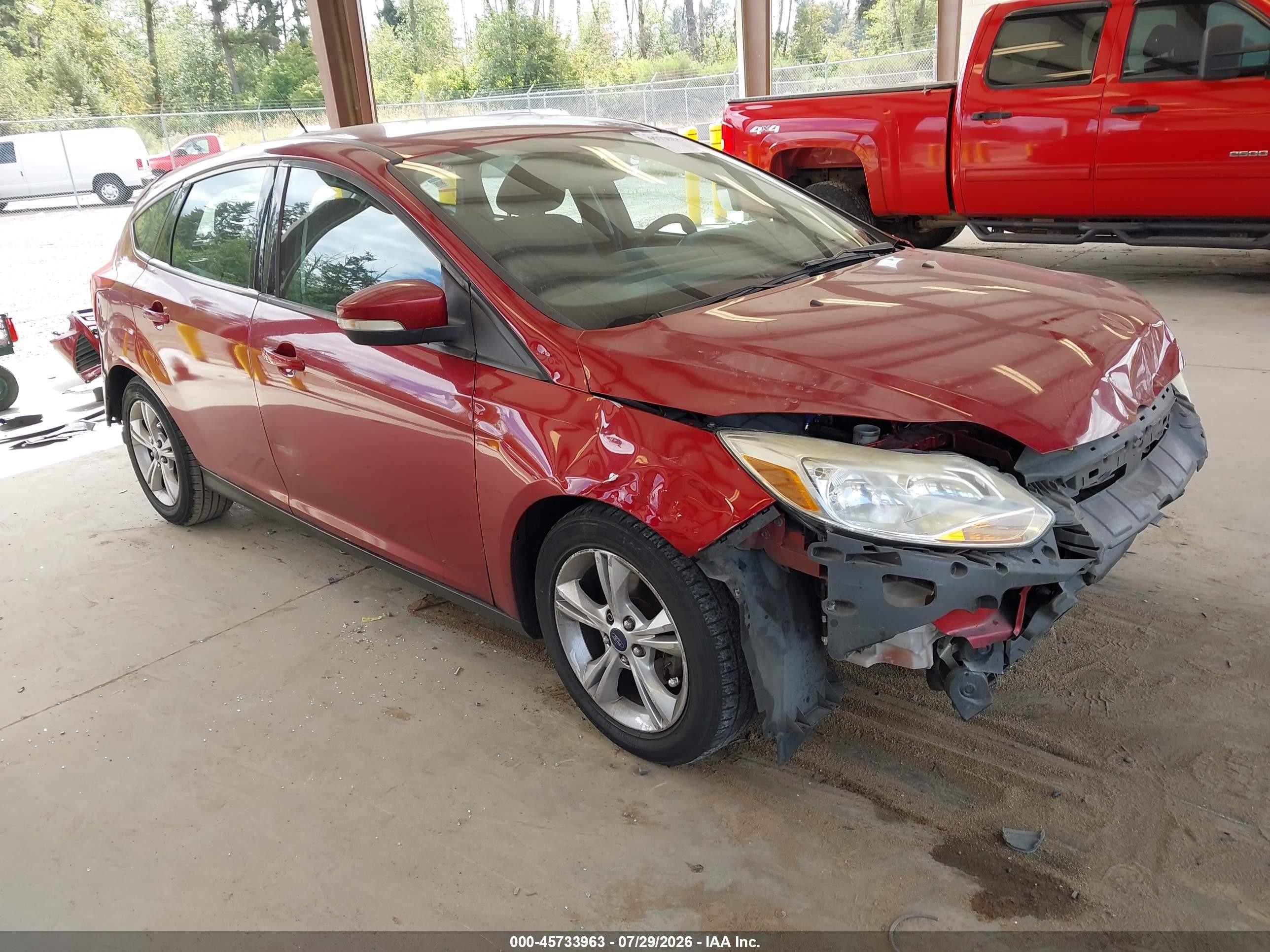 2013 Ford Focus Se Red vin: 1FADP3K28DL301719