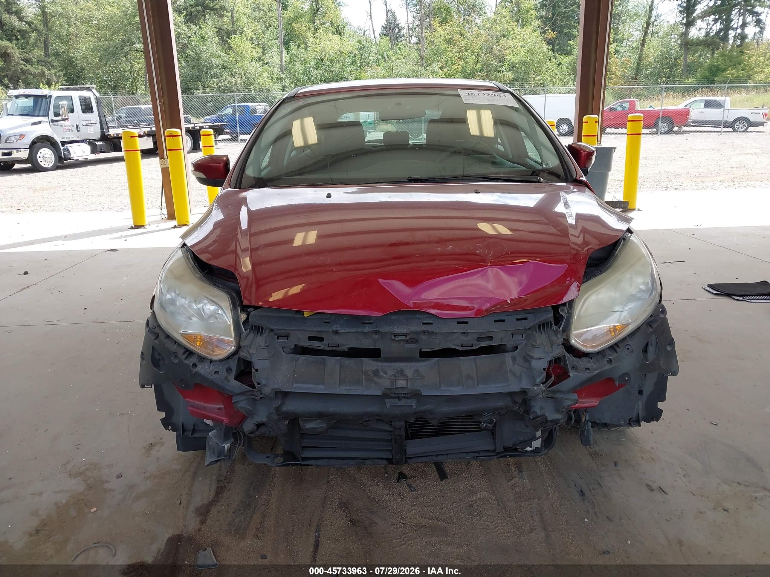 2013 Ford Focus Se Red vin: 1FADP3K28DL301719