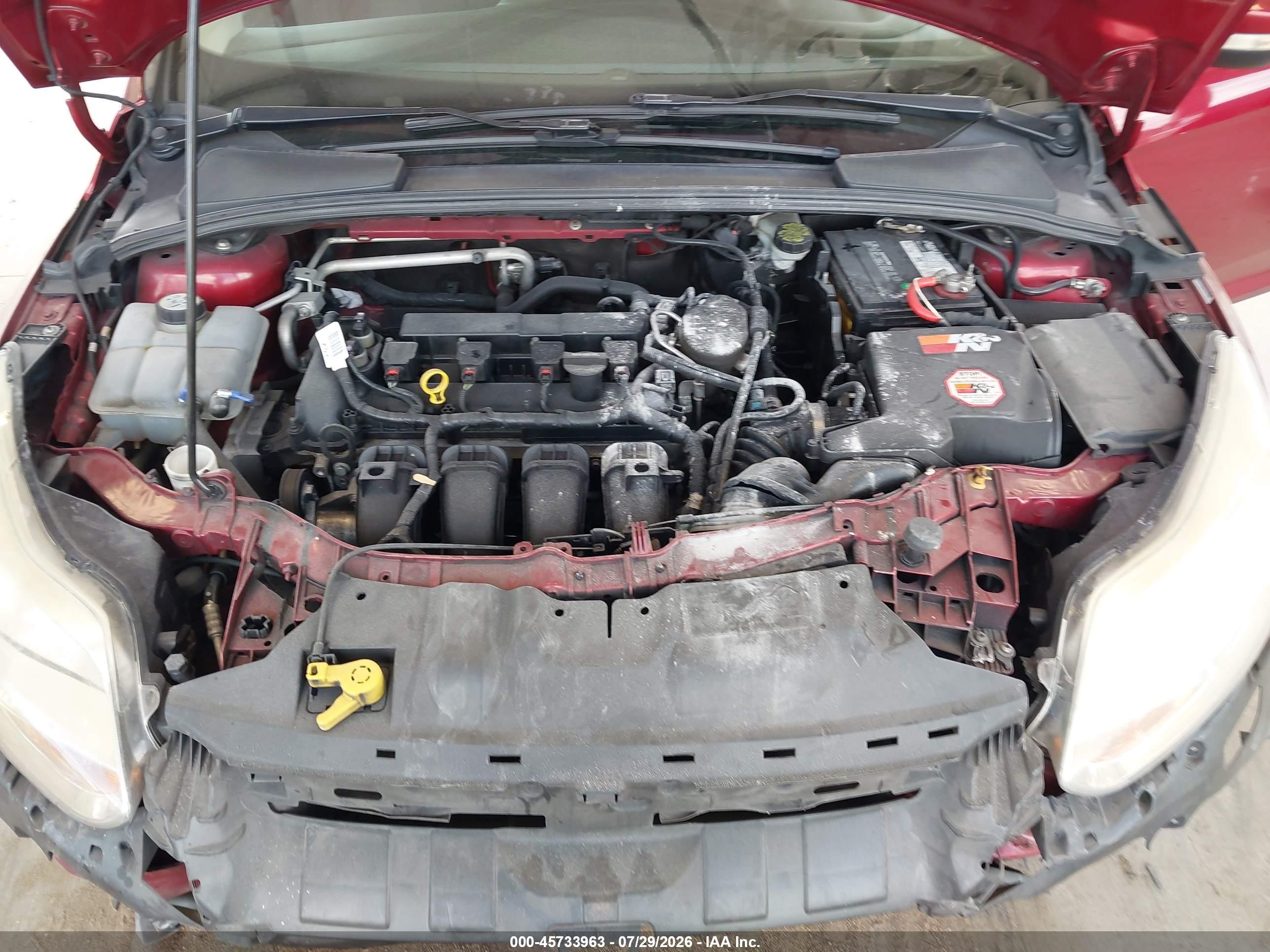 2013 Ford Focus Se Red vin: 1FADP3K28DL301719