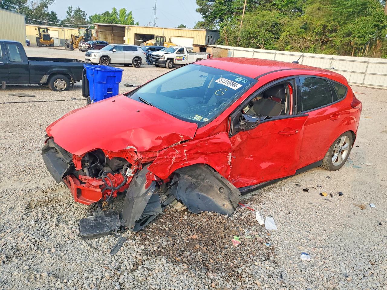 2013 Ford Focus Se Red vin: 1FADP3K28DL317970