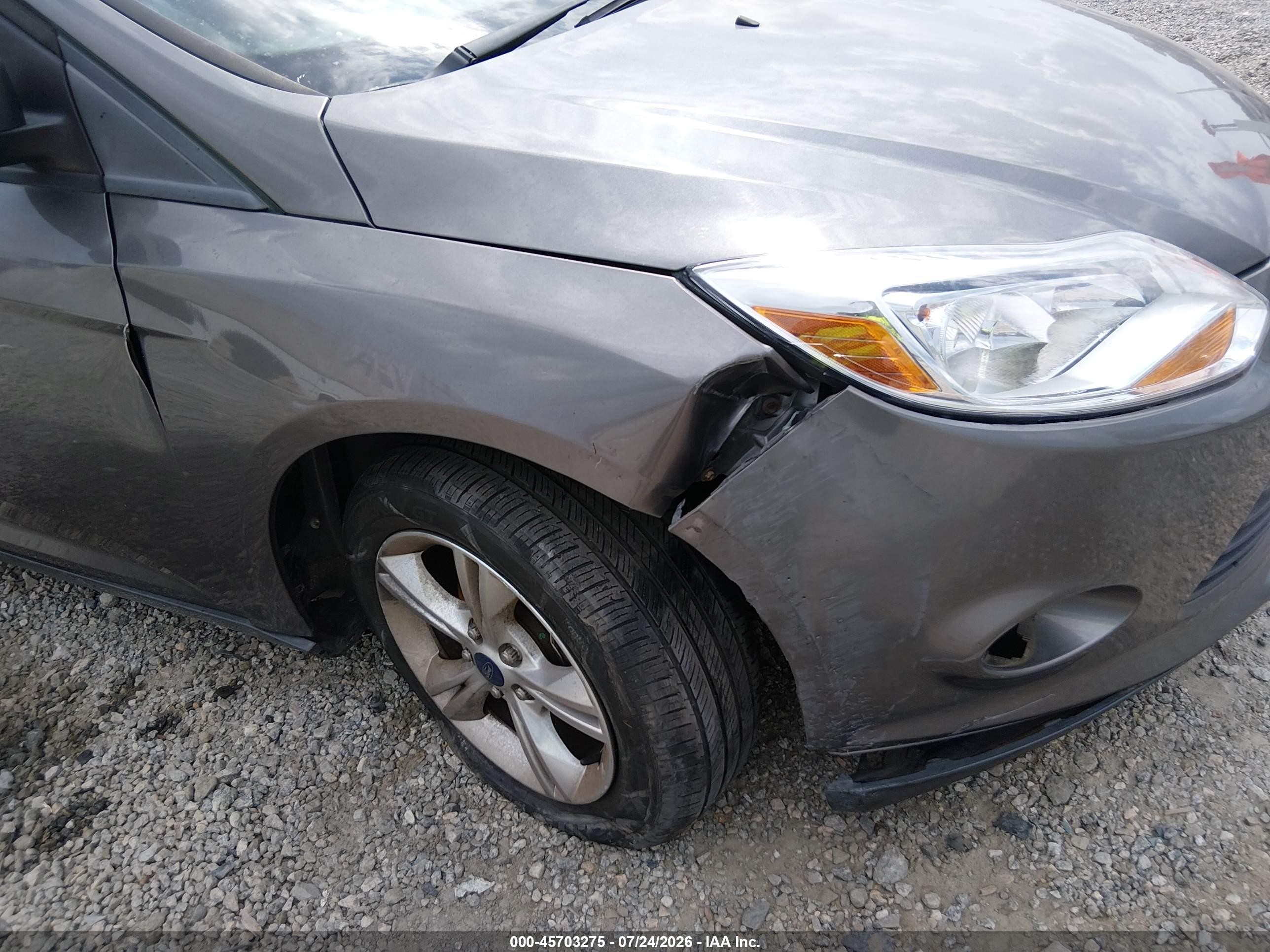 2013 Ford Focus Se Gray vin: 1FADP3K28DL338463