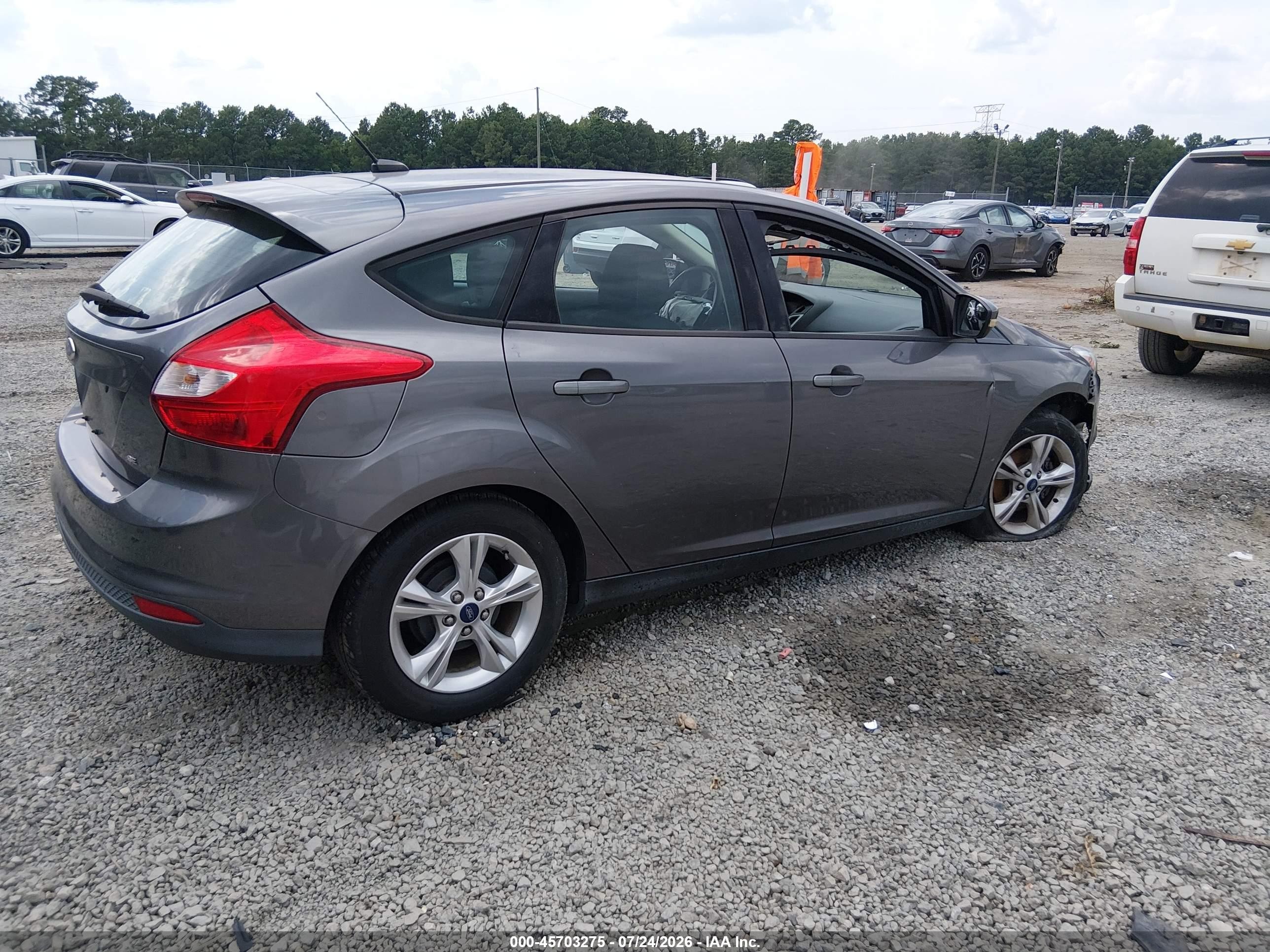 2013 Ford Focus Se Gray vin: 1FADP3K28DL338463