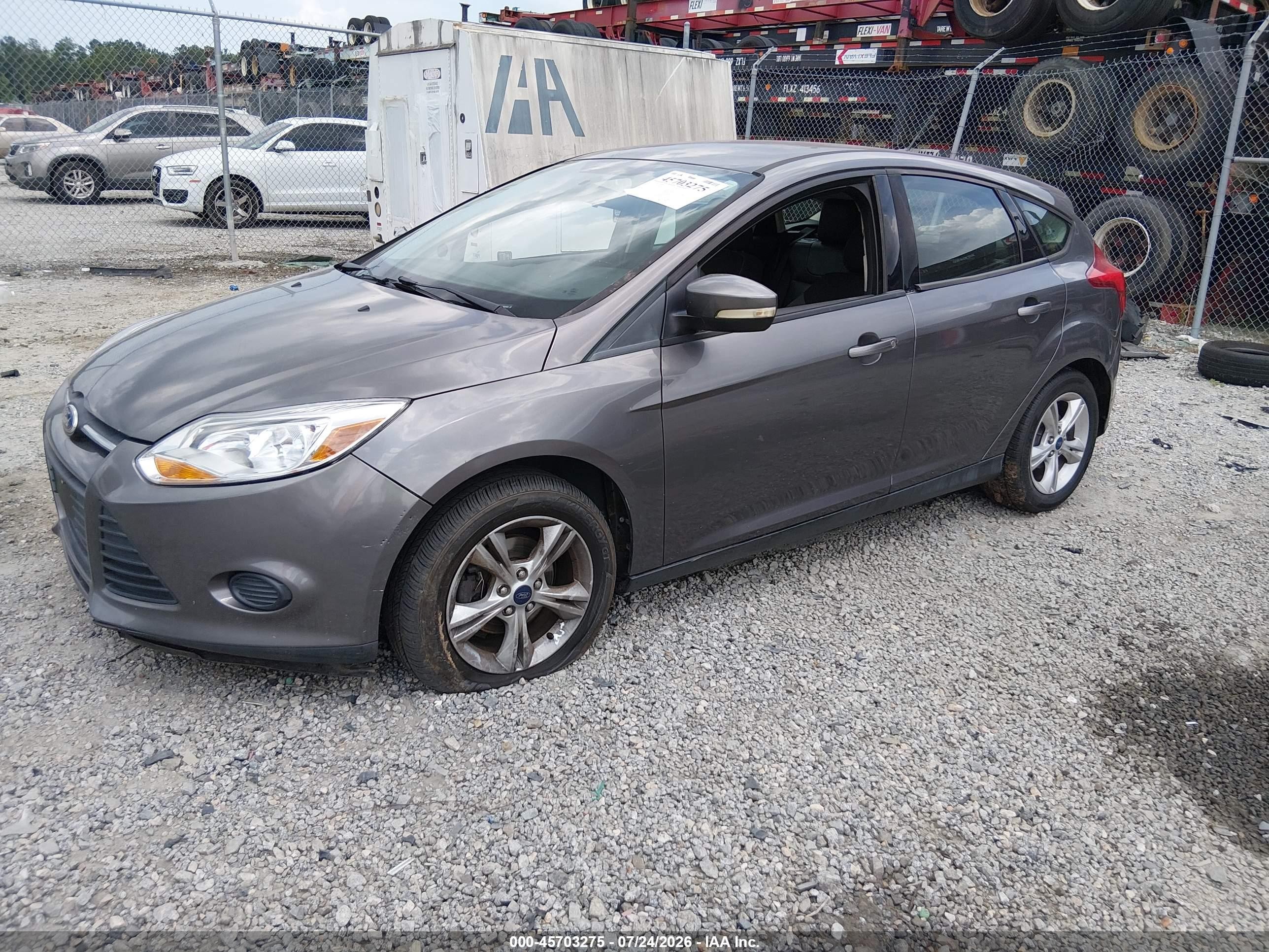 2013 Ford Focus Se Gray vin: 1FADP3K28DL338463