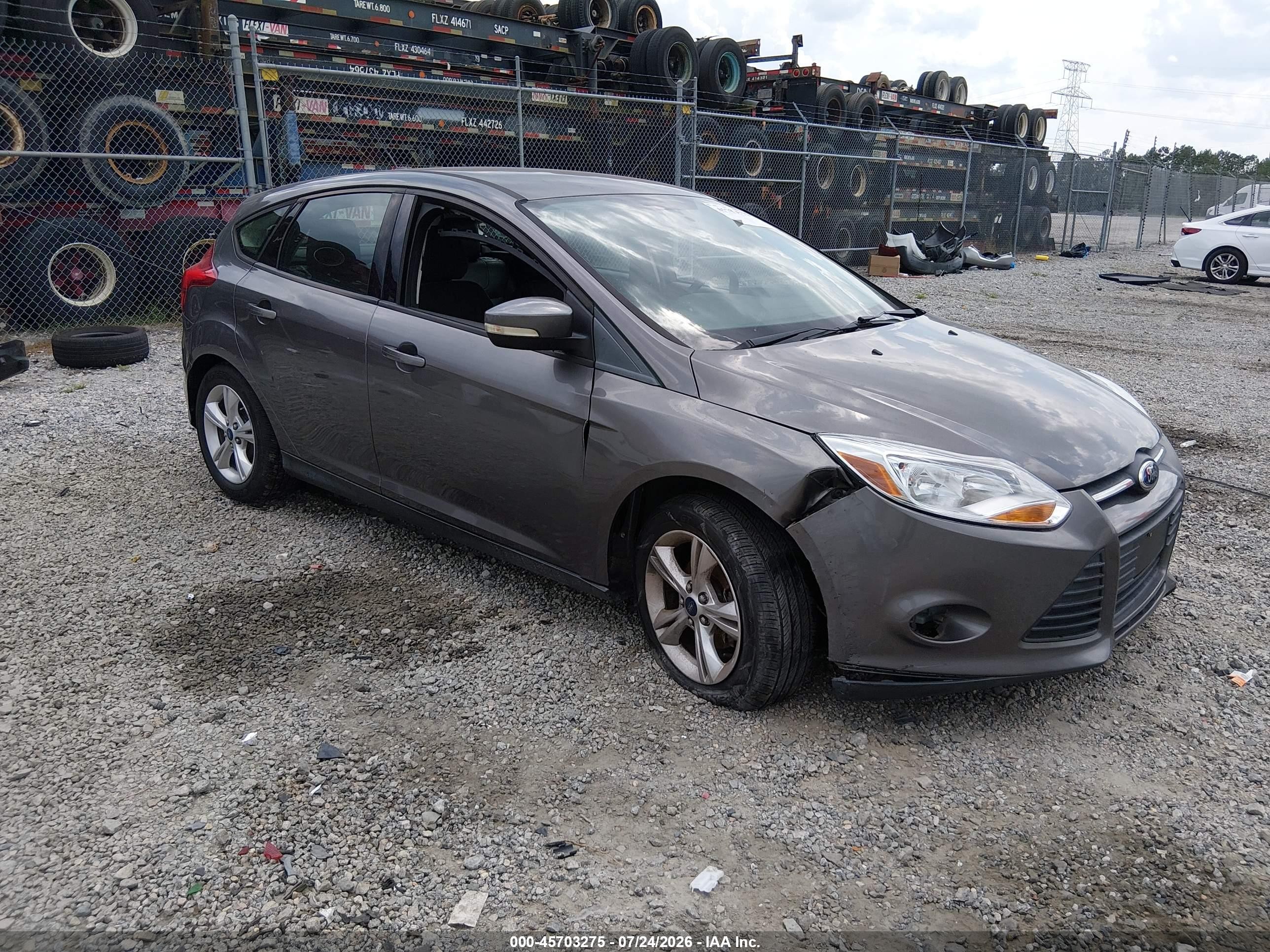 2013 Ford Focus Se Gray vin: 1FADP3K28DL338463