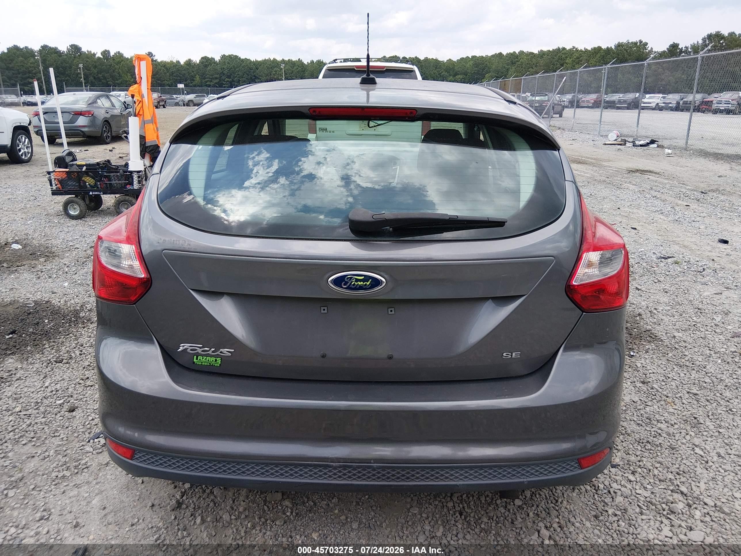 2013 Ford Focus Se Gray vin: 1FADP3K28DL338463