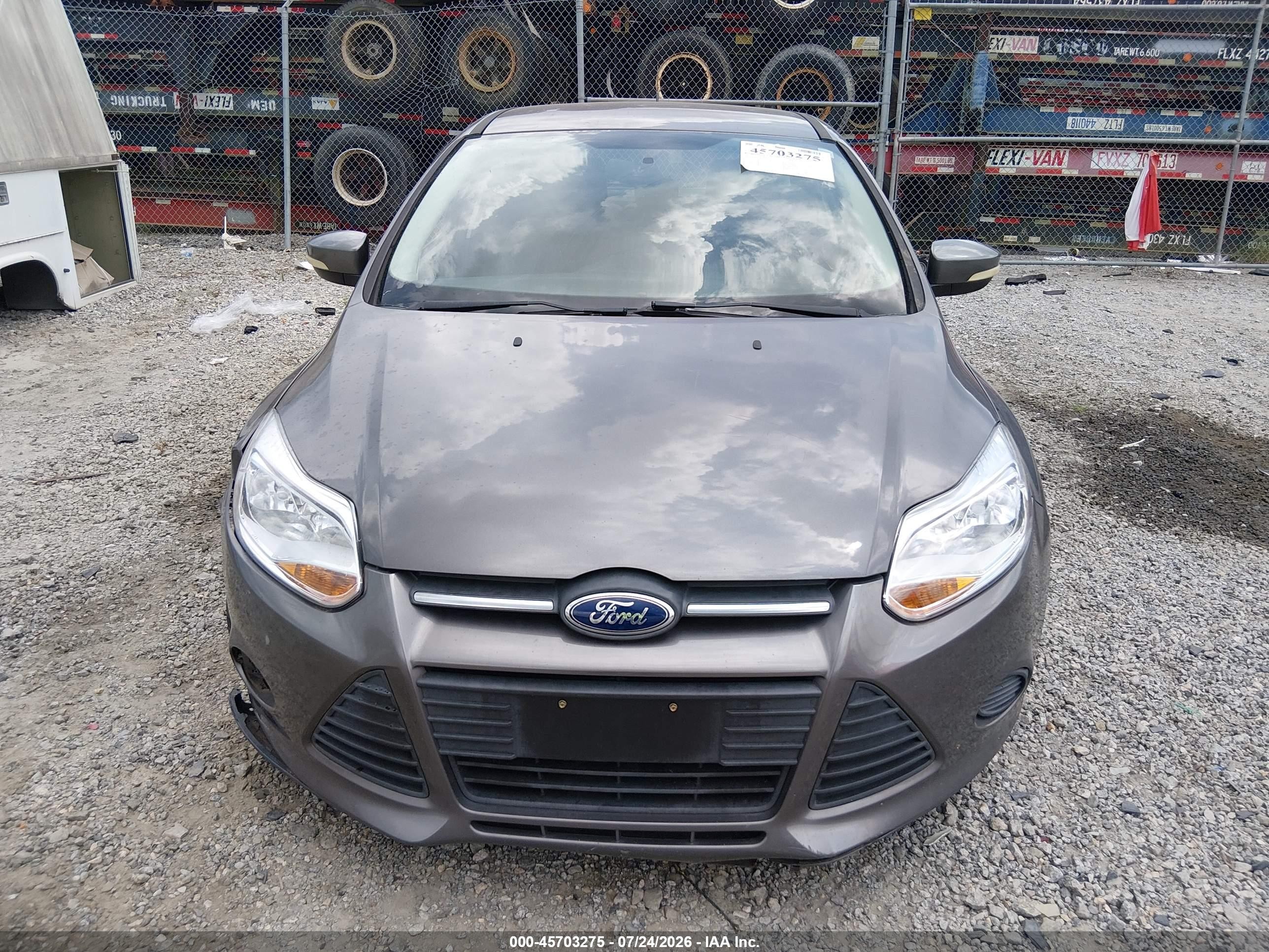 2013 Ford Focus Se Gray vin: 1FADP3K28DL338463