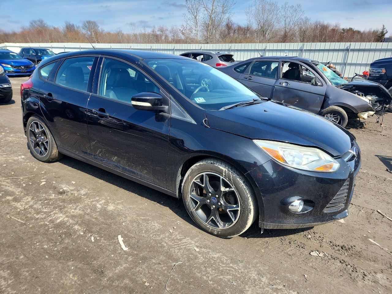 2013 Ford Focus Se Black vin: 1FADP3K28DL348278
