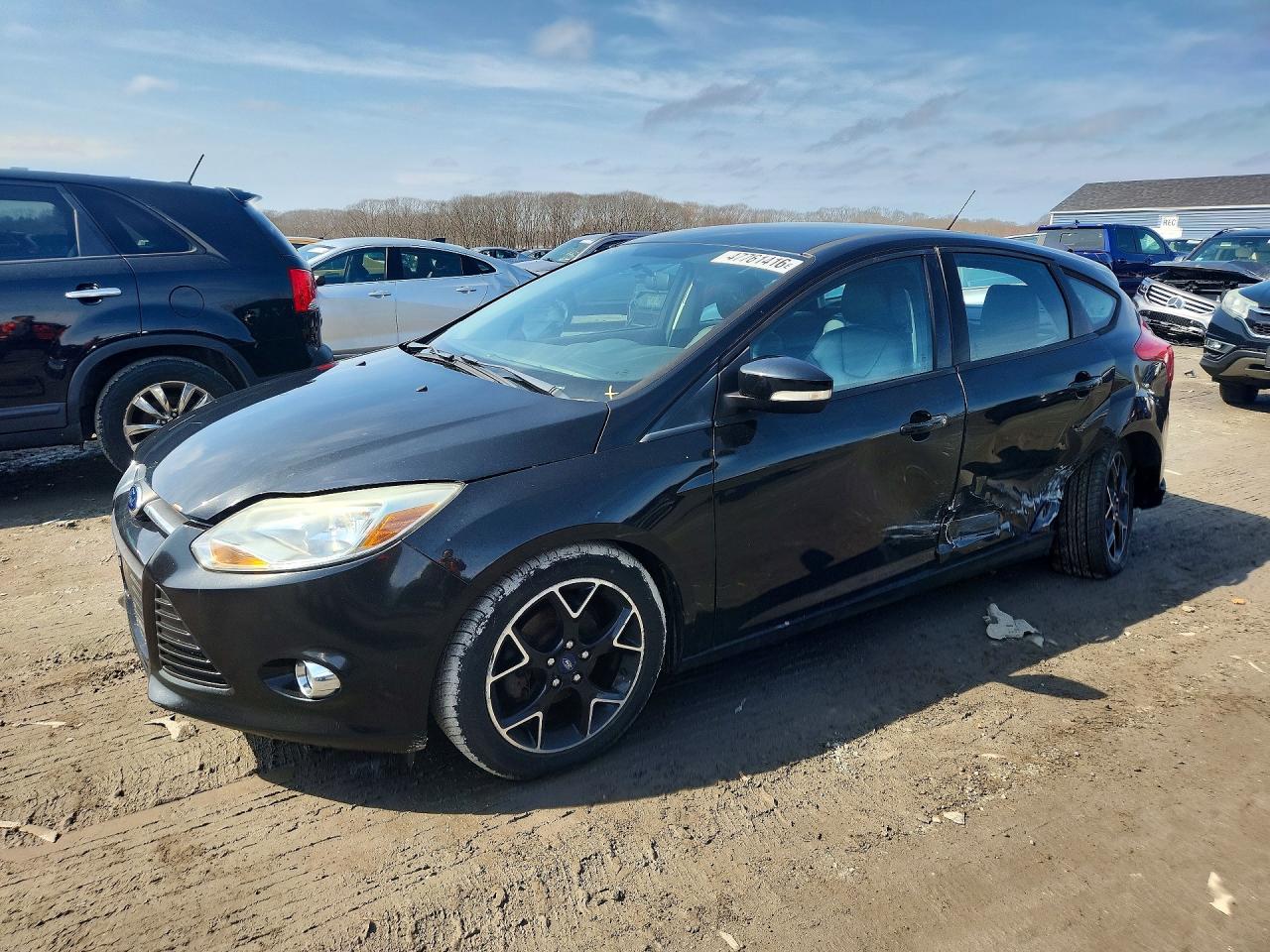 2013 Ford Focus Se Black vin: 1FADP3K28DL348278