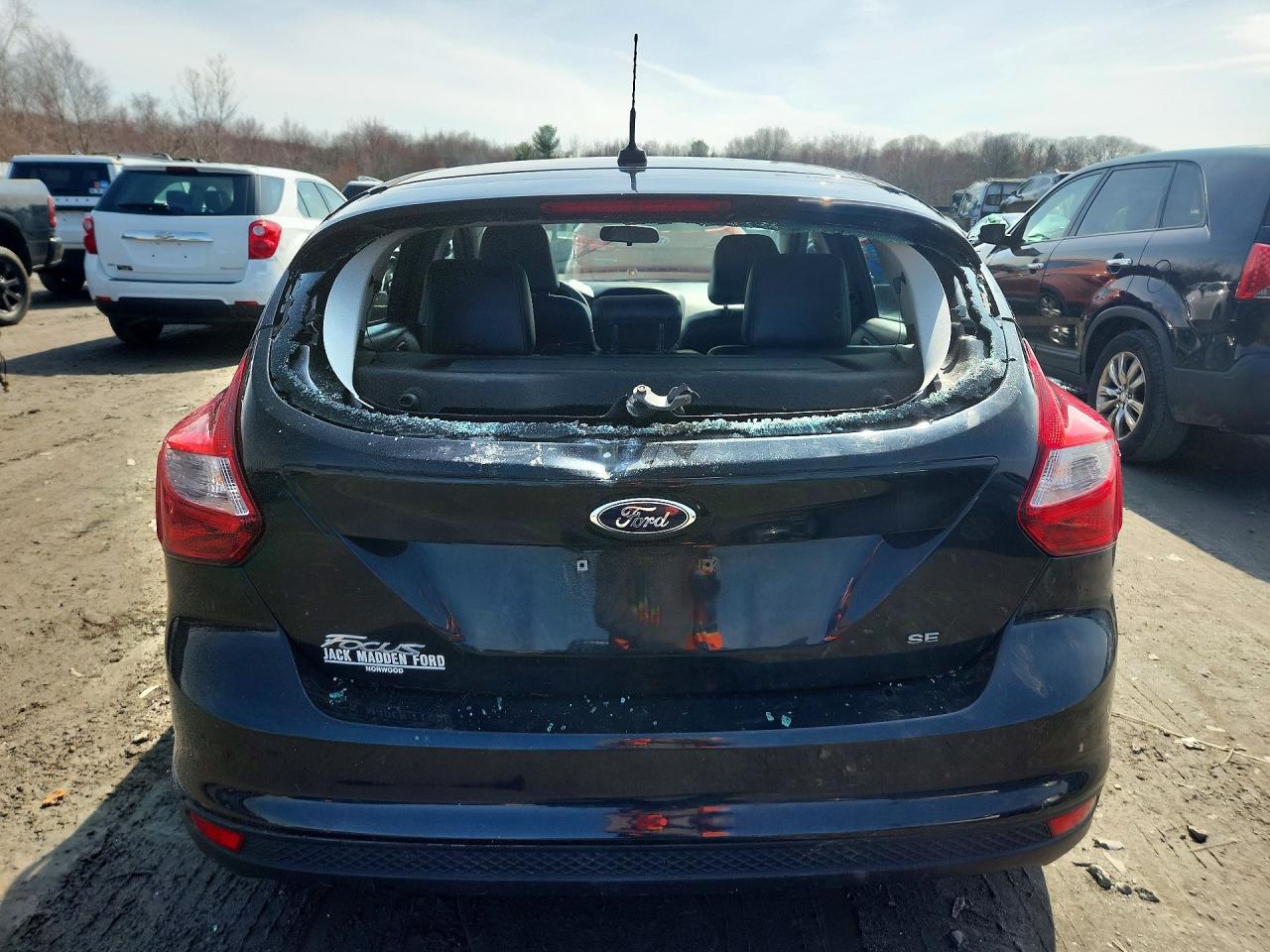 2013 Ford Focus Se Black vin: 1FADP3K28DL348278