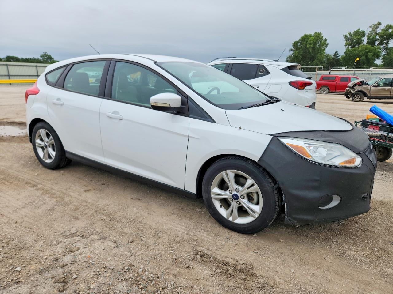 2013 Ford Focus Se White vin: 1FADP3K28DL373293