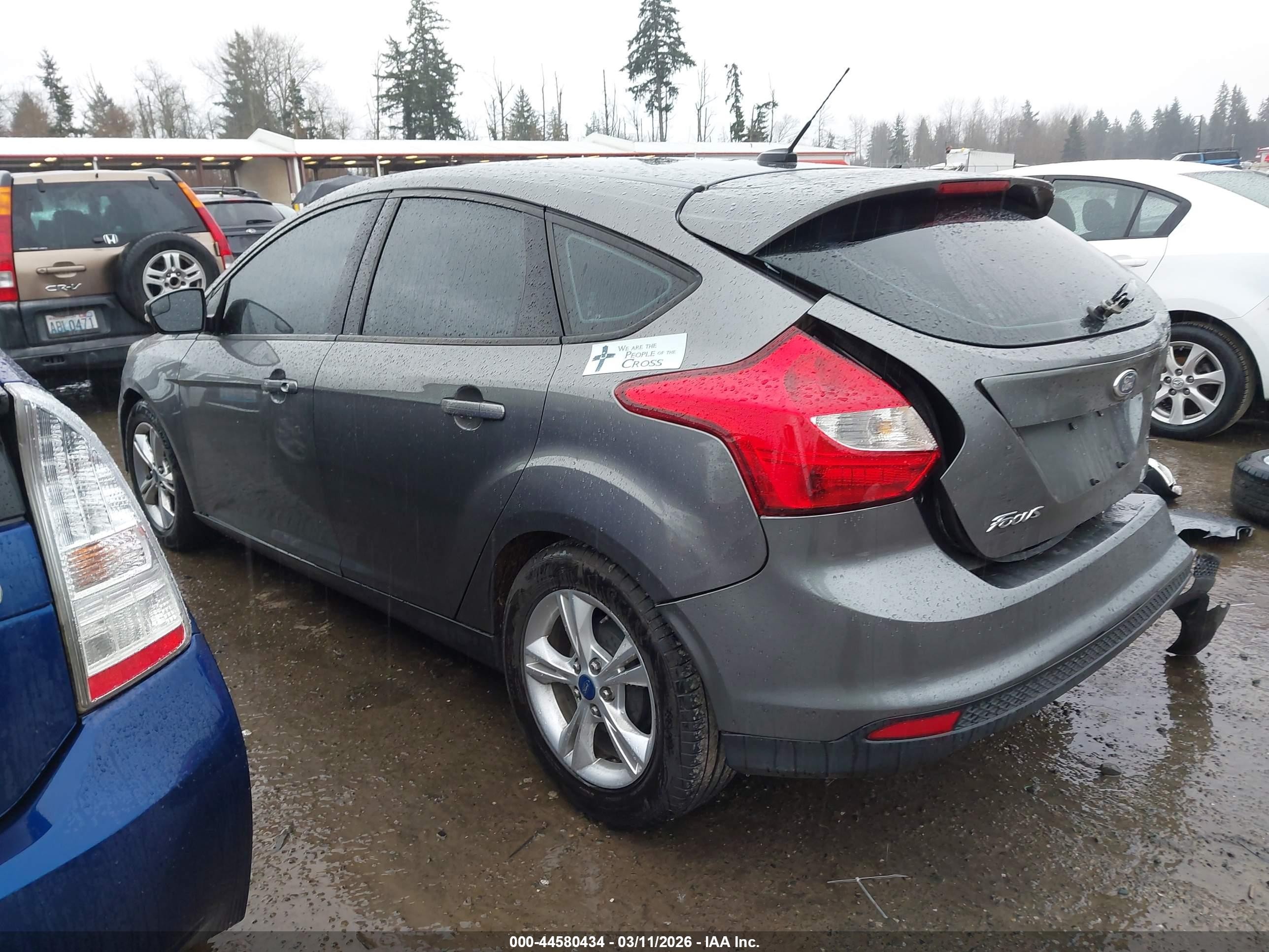 2014 Ford Focus Se Gray vin: 1FADP3K28EL112151