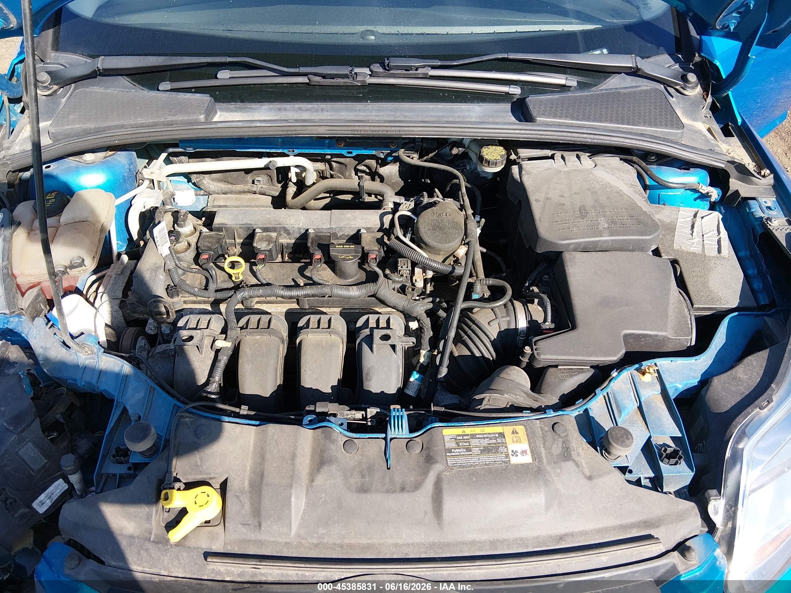 2014 Ford Focus Se Blue vin: 1FADP3K28EL129063