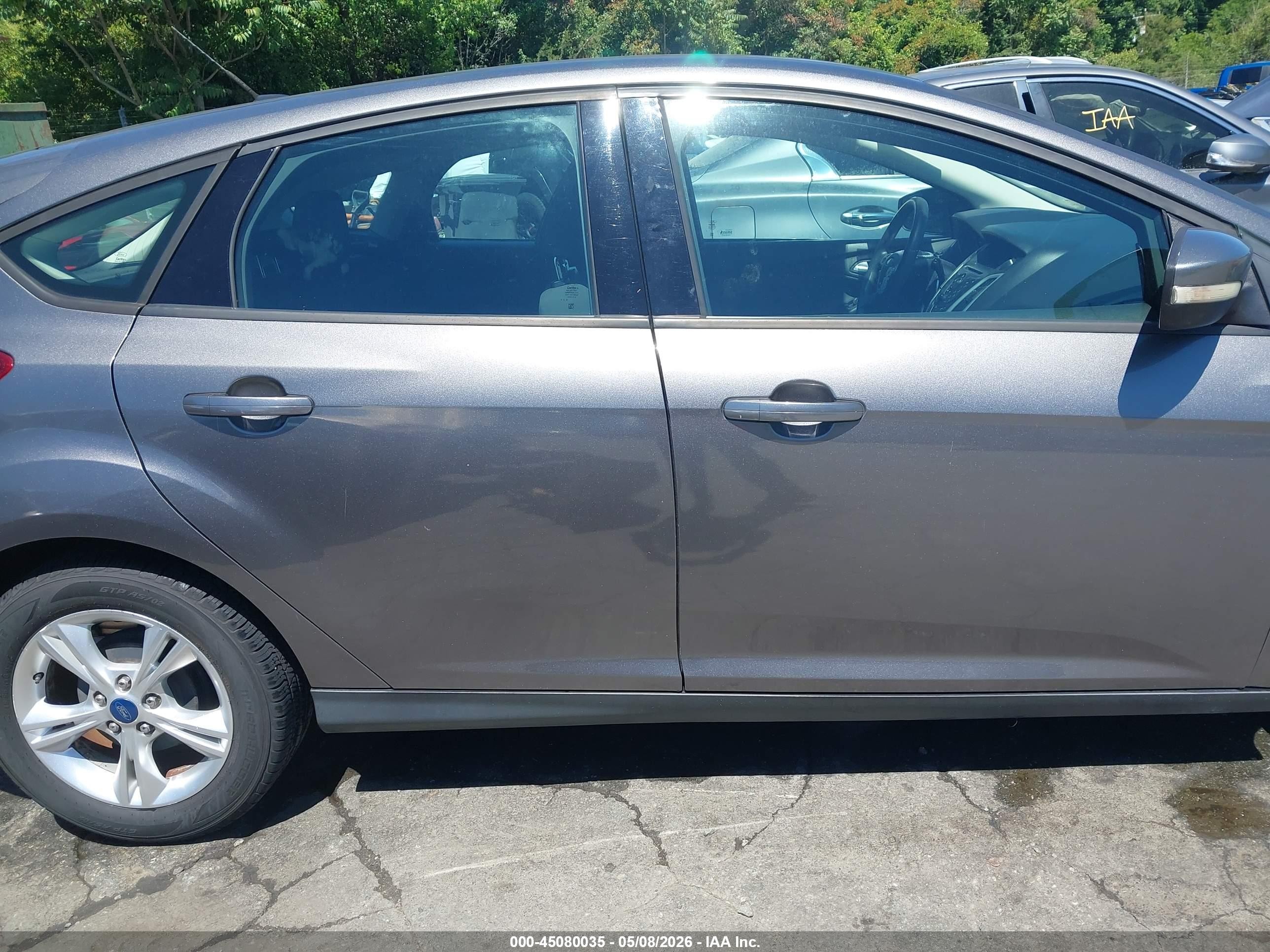 2014 Ford Focus Se Gray vin: 1FADP3K28EL147725
