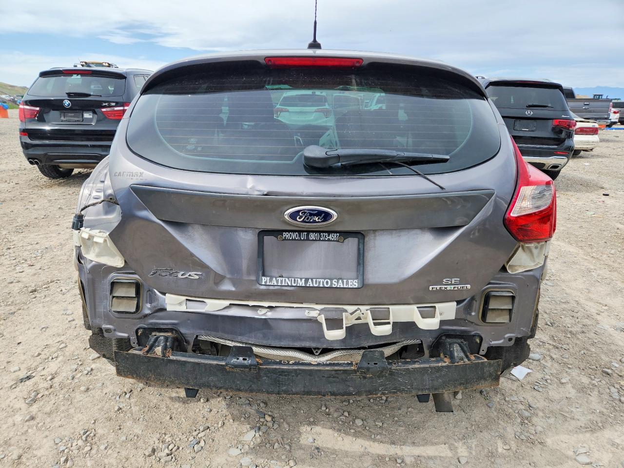 2014 Ford Focus Se Gray vin: 1FADP3K28EL162354