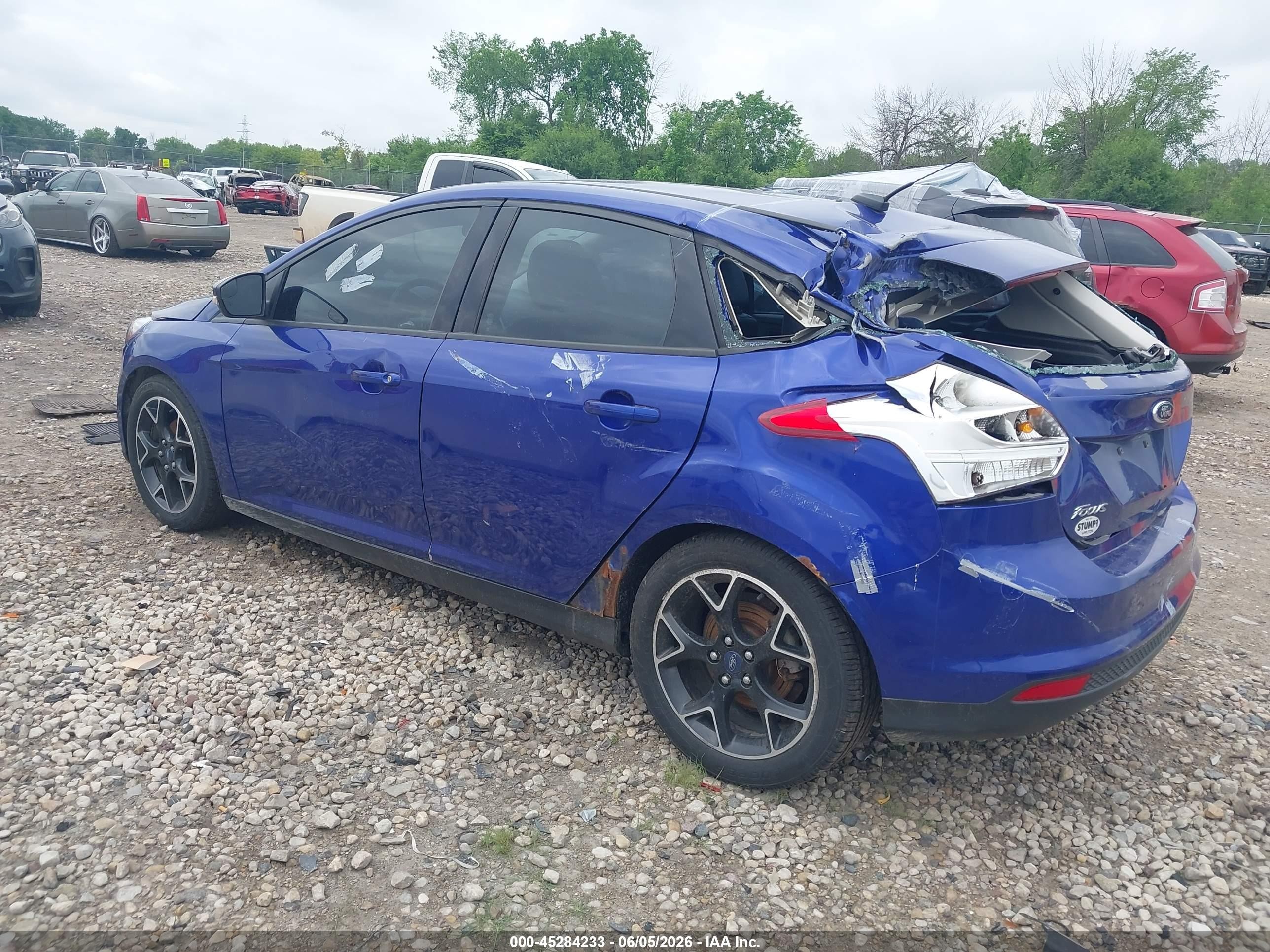 2014 Ford Focus Se Dark Blue vin: 1FADP3K28EL181406
