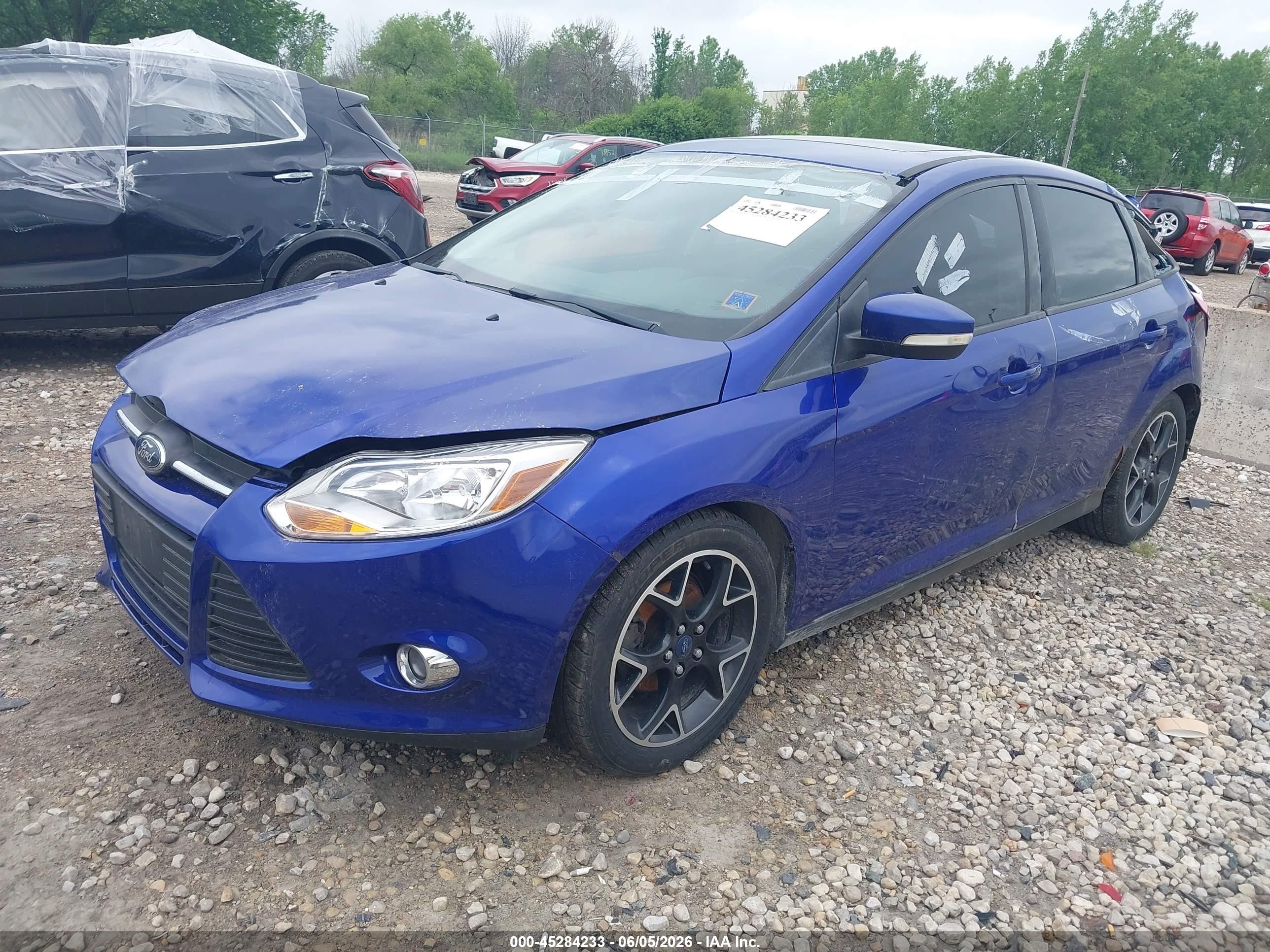 2014 Ford Focus Se Dark Blue vin: 1FADP3K28EL181406