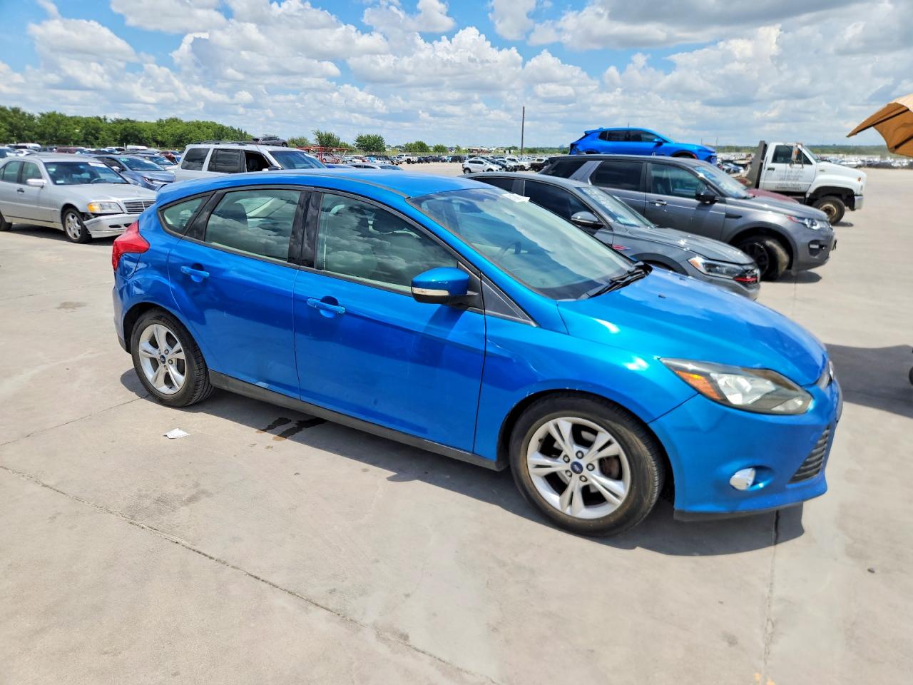 2014 Ford Focus Se Blue vin: 1FADP3K28EL207969