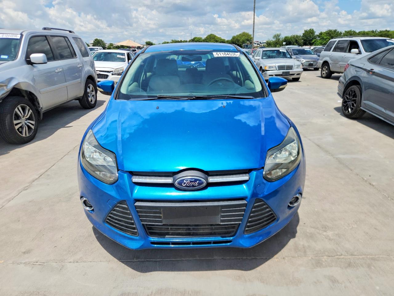 2014 Ford Focus Se Blue vin: 1FADP3K28EL207969