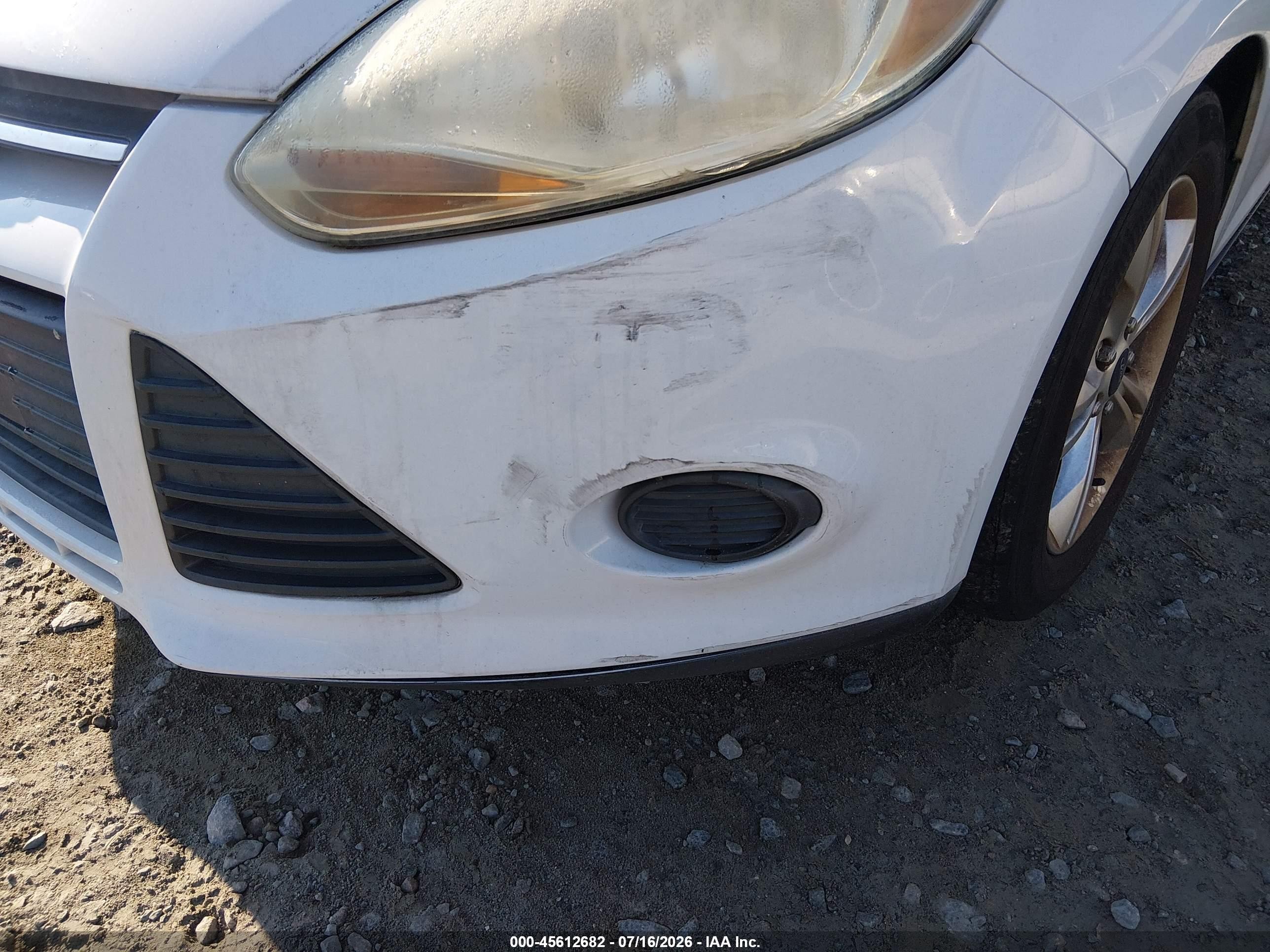 2014 Ford Focus Se White vin: 1FADP3K28EL227638