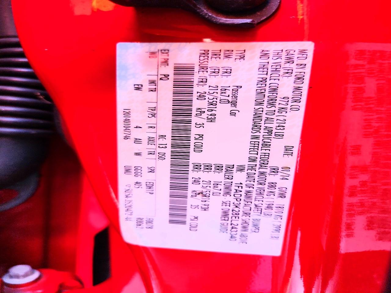 2014 Ford Focus Se Red vin: 1FADP3K28EL243340