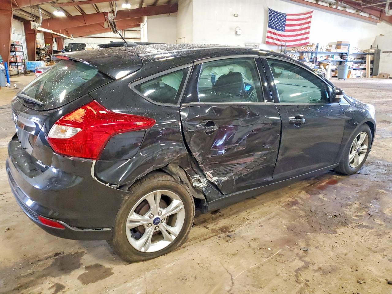 2014 Ford Focus Se Black vin: 1FADP3K28EL253530