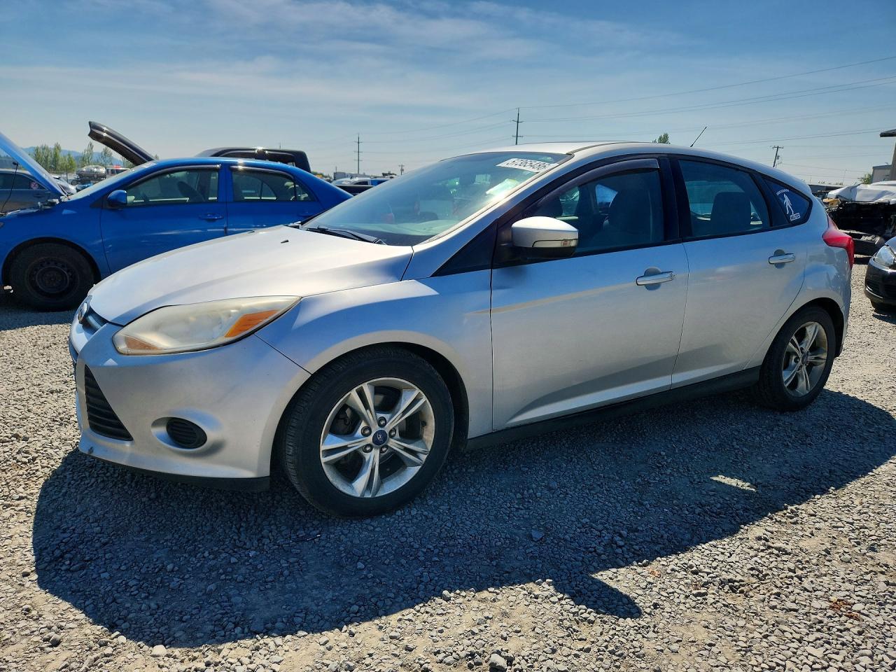 2014 Ford Focus Se Silver vin: 1FADP3K28EL265385