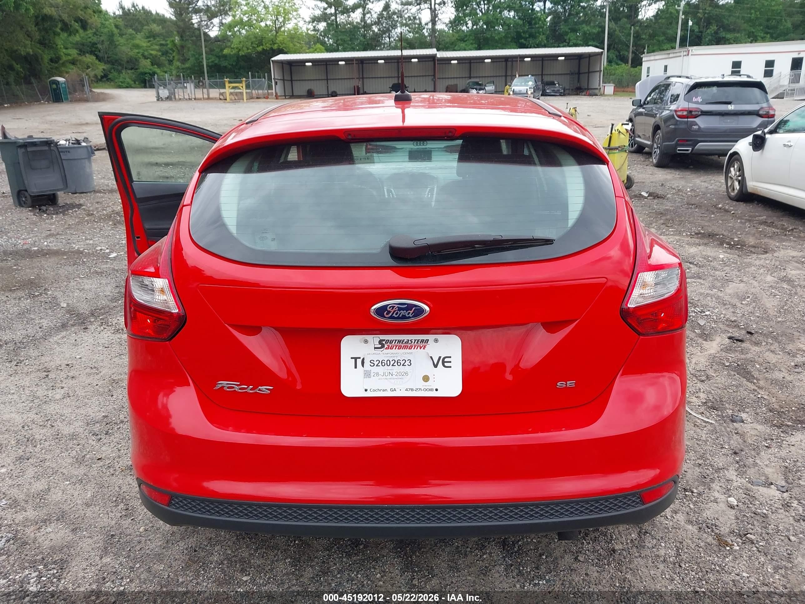 2014 Ford Focus Se Red vin: 1FADP3K28EL269128