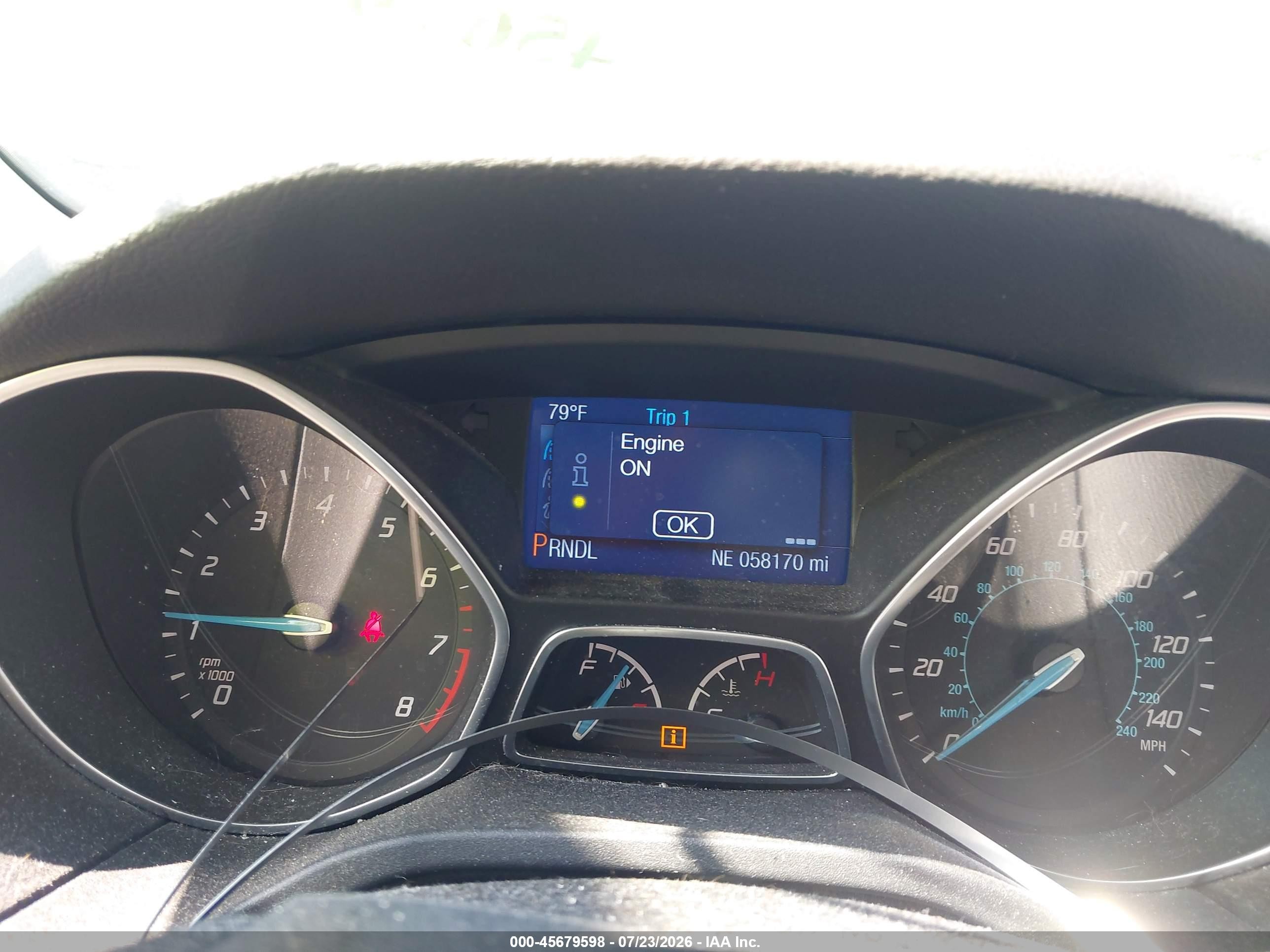 2014 Ford Focus Se White vin: 1FADP3K28EL292196