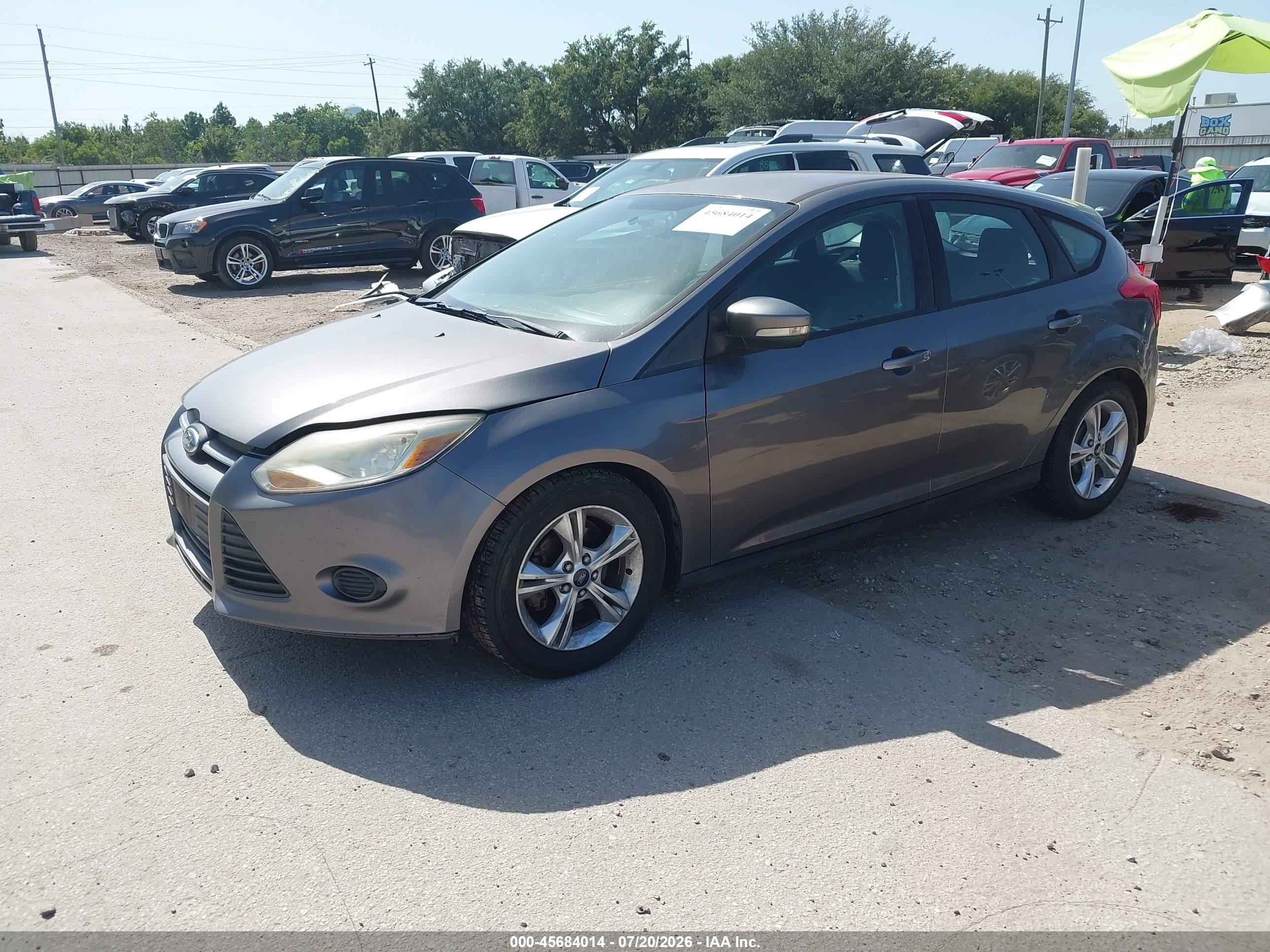 2014 Ford Focus Se Gray vin: 1FADP3K28EL299732