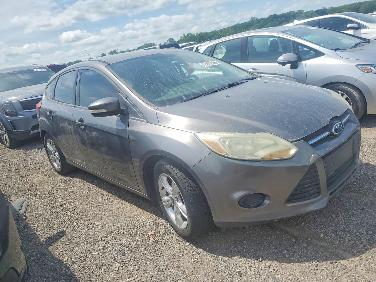 2014 Ford Focus Se Gray vin: 1FADP3K28EL355555