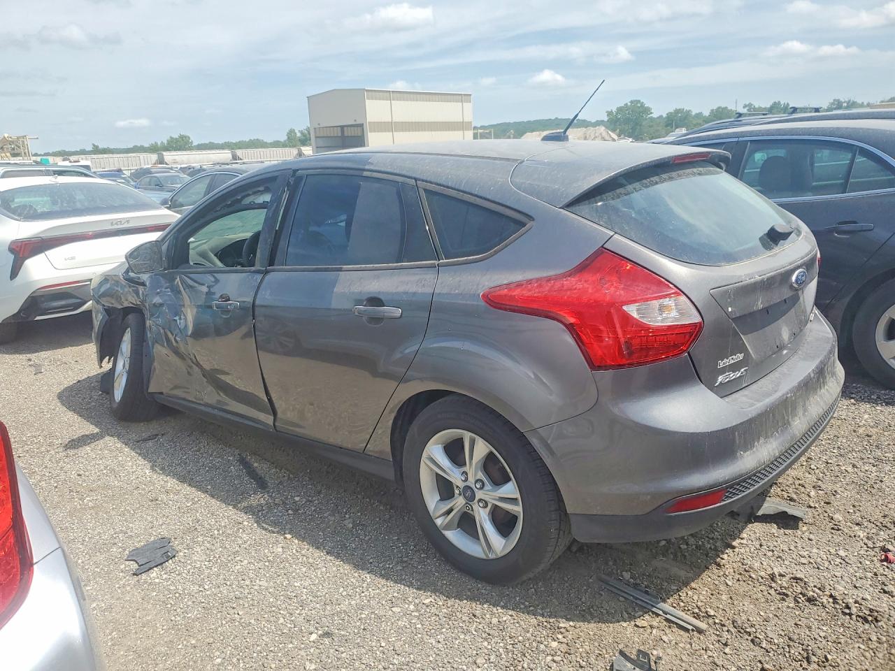 2014 Ford Focus Se Gray vin: 1FADP3K28EL355555