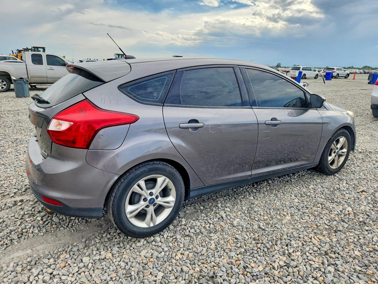 2014 Ford Focus Se Gray vin: 1FADP3K28EL363171