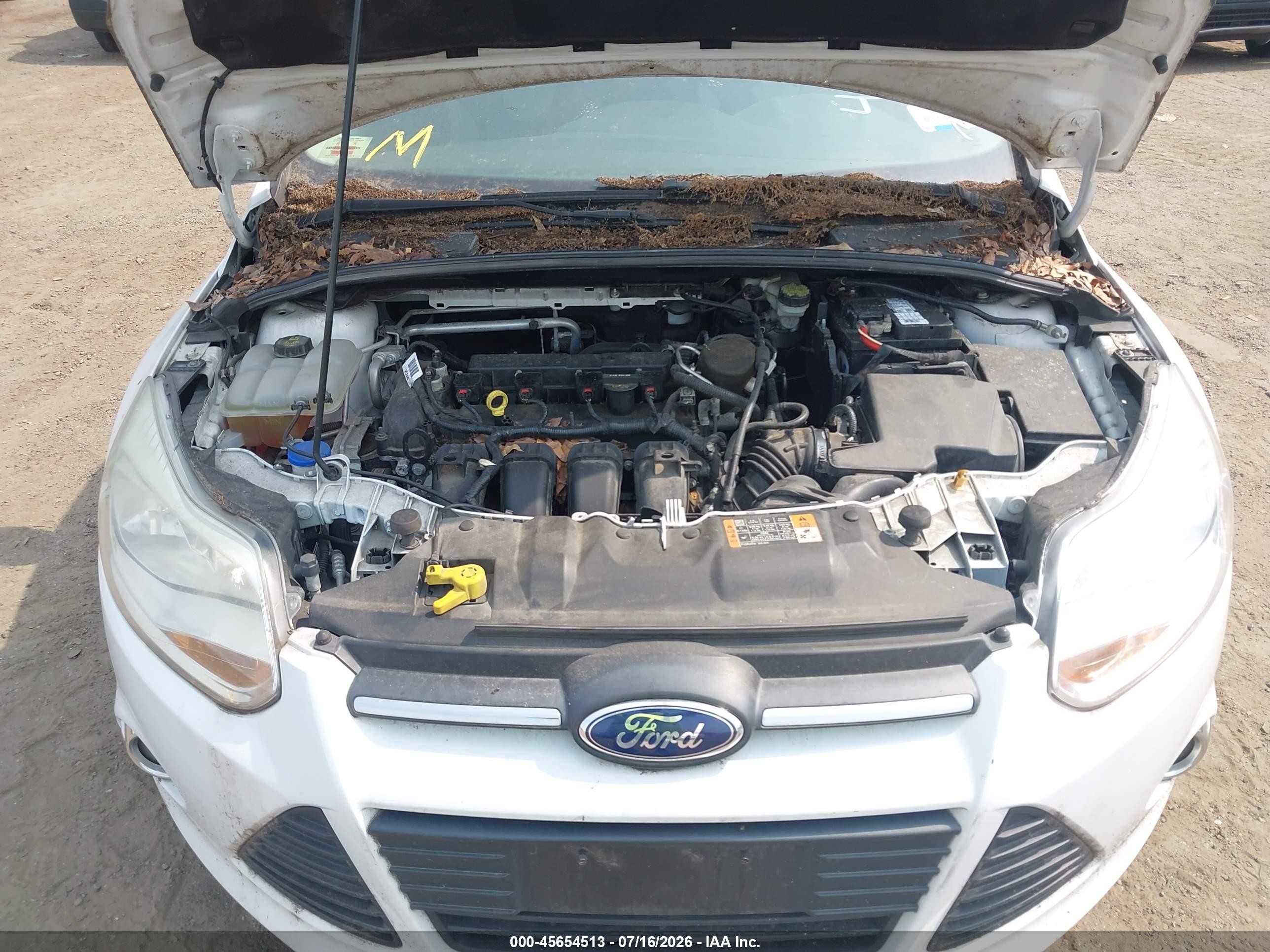 2014 Ford Focus Se Белый vin: 1FADP3K28EL374669