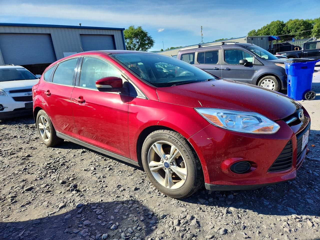 2014 Ford Focus Se Red vin: 1FADP3K28EL377703