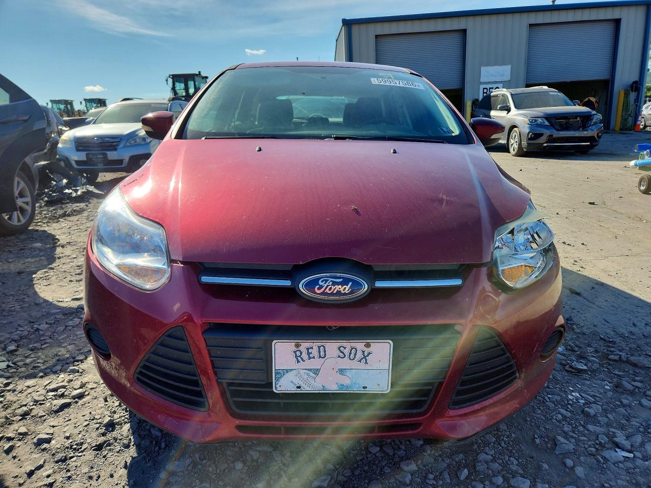 2014 Ford Focus Se Red vin: 1FADP3K28EL377703