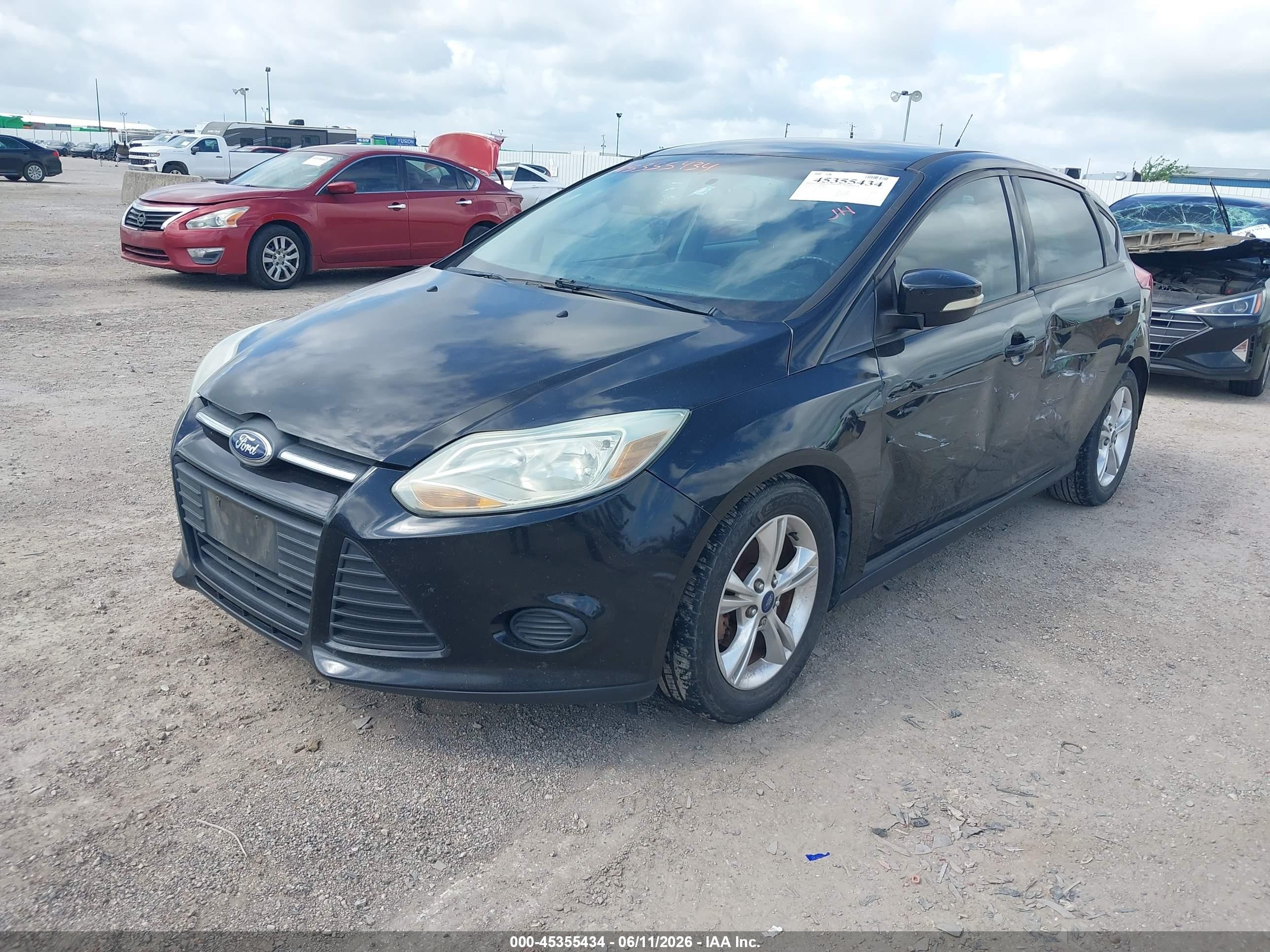 2014 Ford Focus Se Black vin: 1FADP3K28EL389799