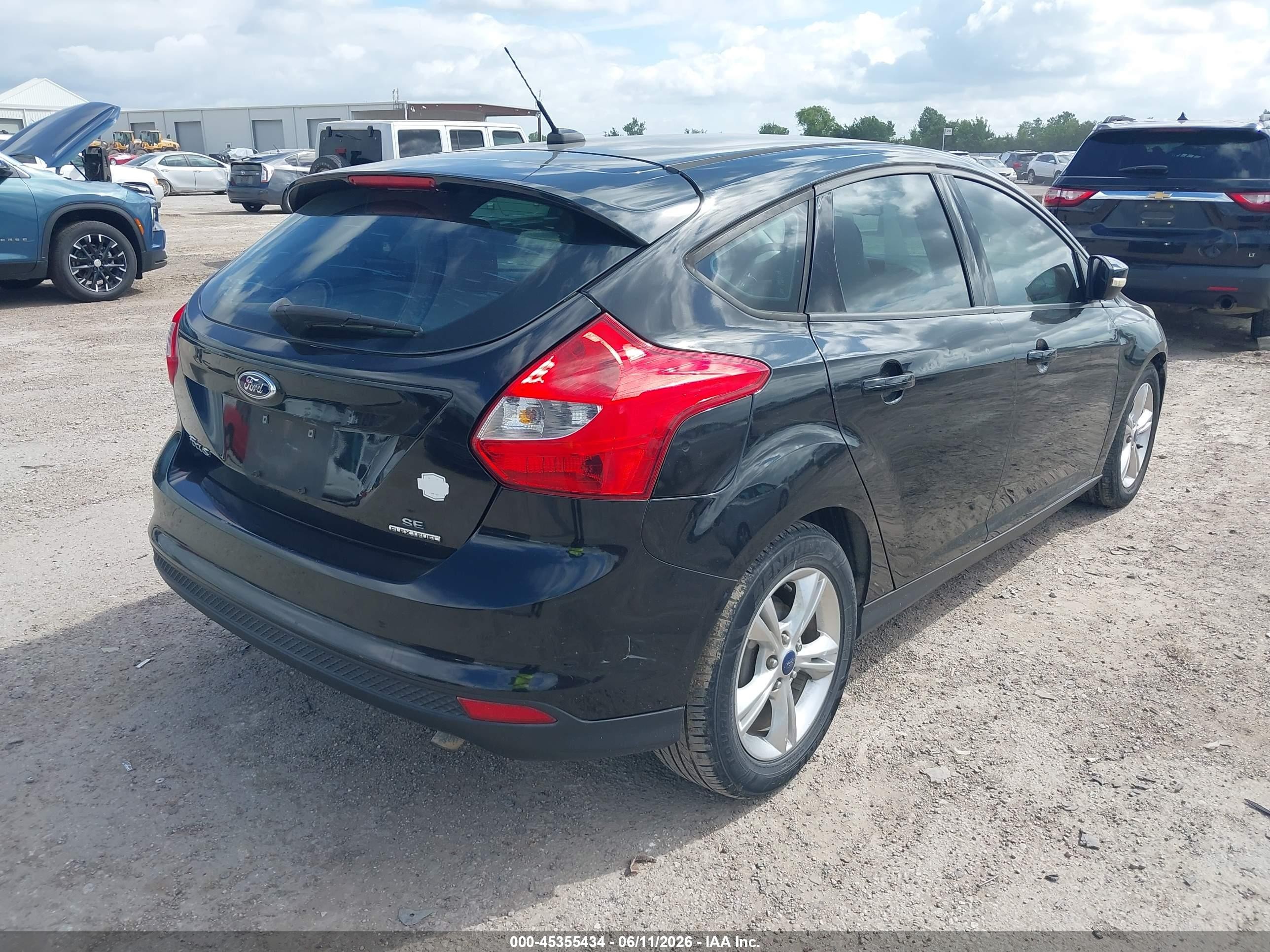 2014 Ford Focus Se Black vin: 1FADP3K28EL389799